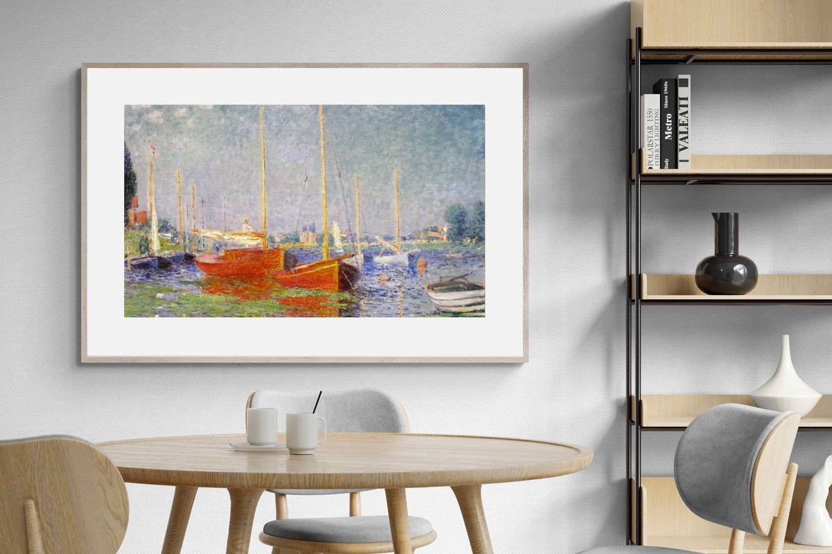 Pixalot ® Red Boats at Argenteuil
