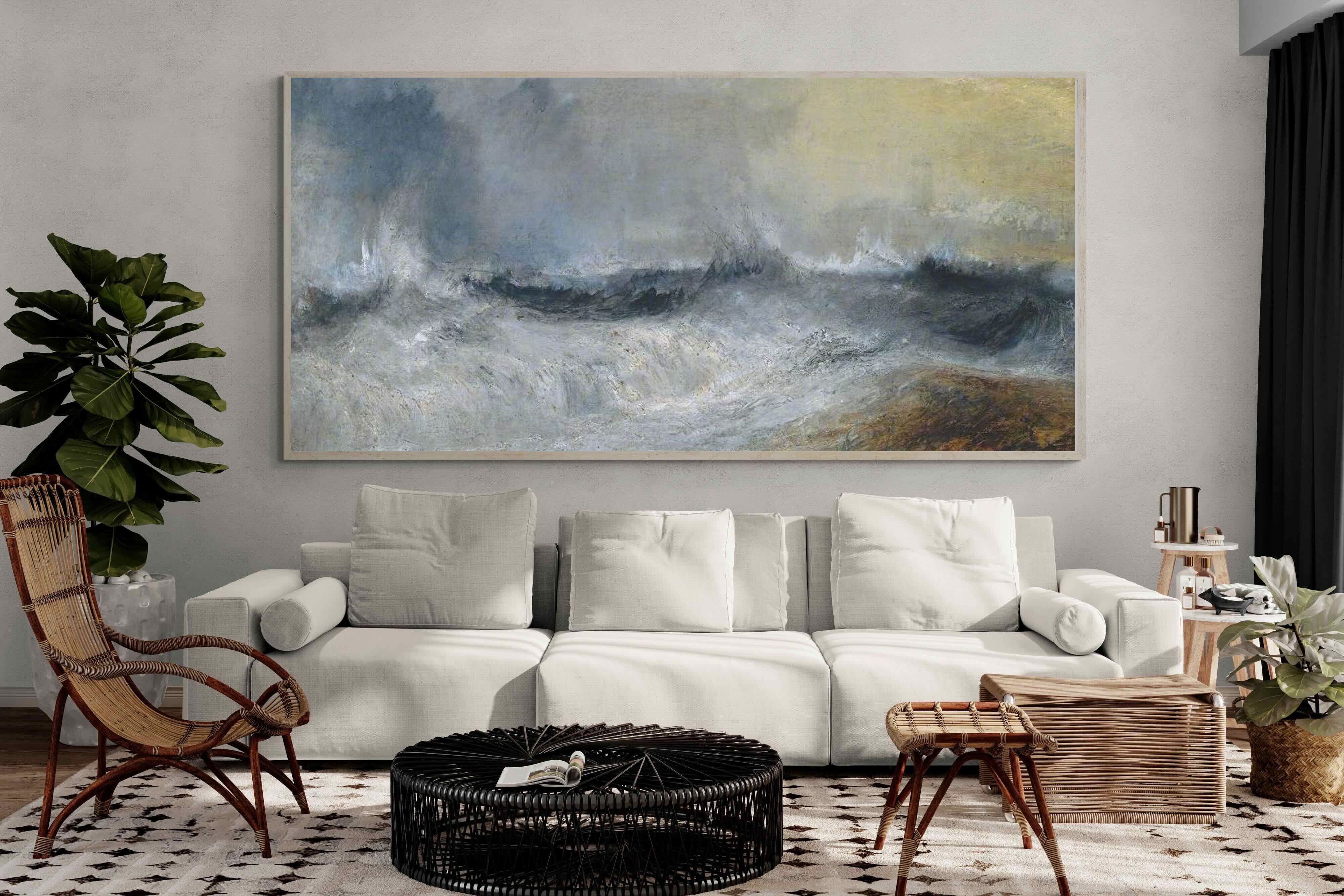 Pixalot ® Waves Breaking Against The Wind