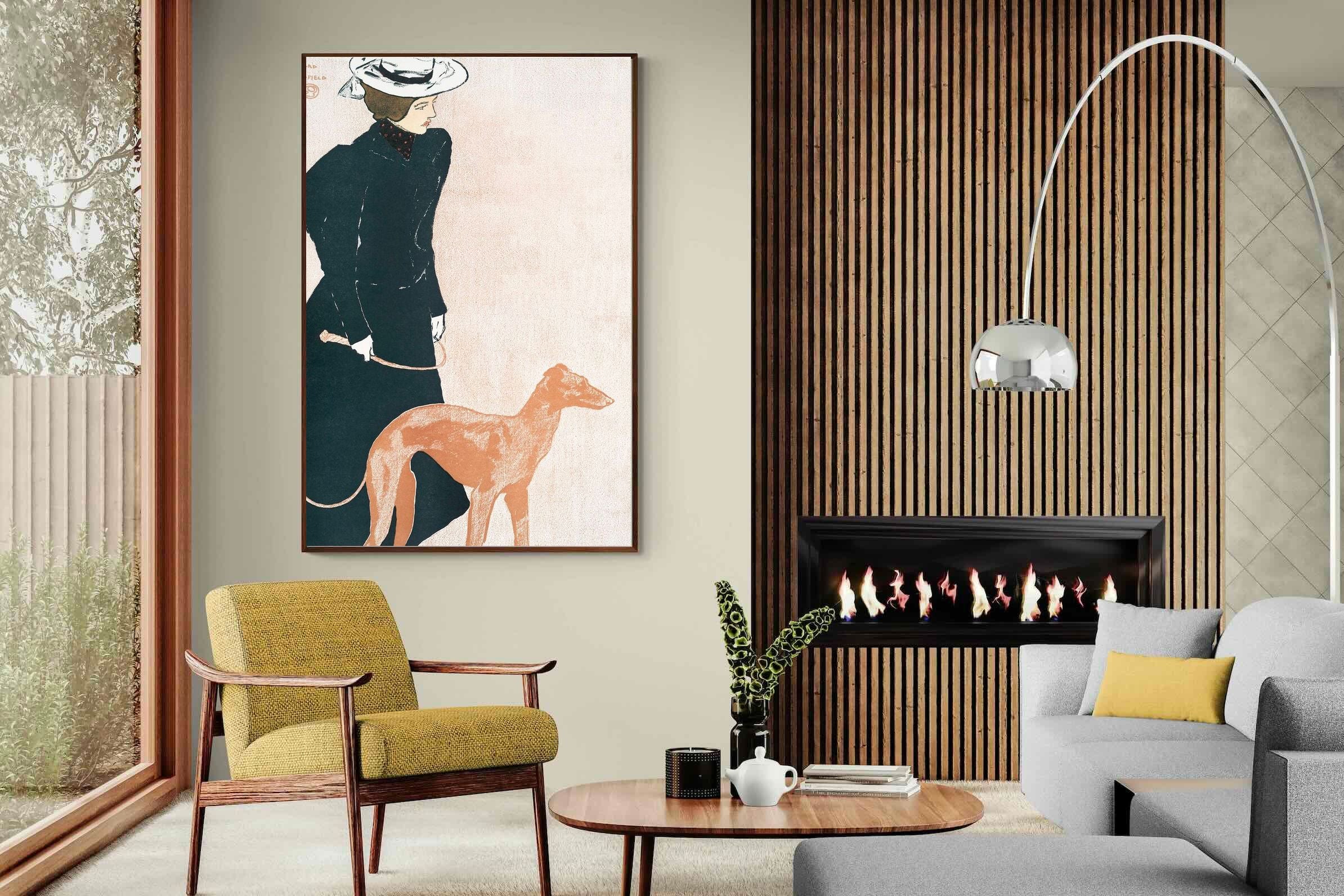 Pixalot ® Woman with Greyhound