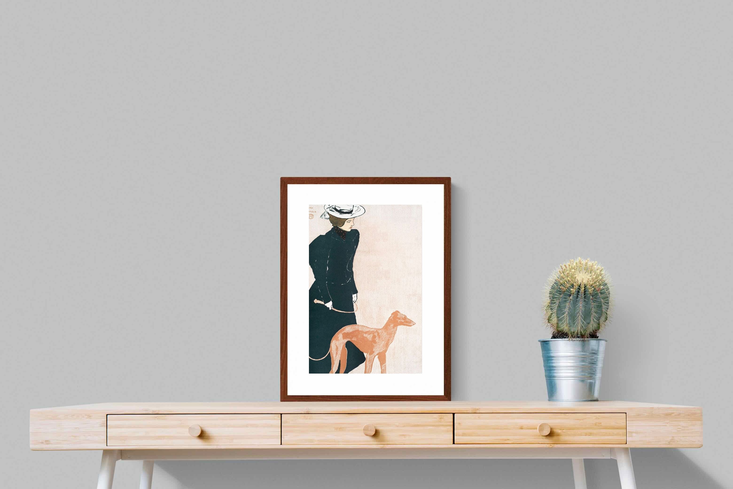 Pixalot ® Woman with Greyhound