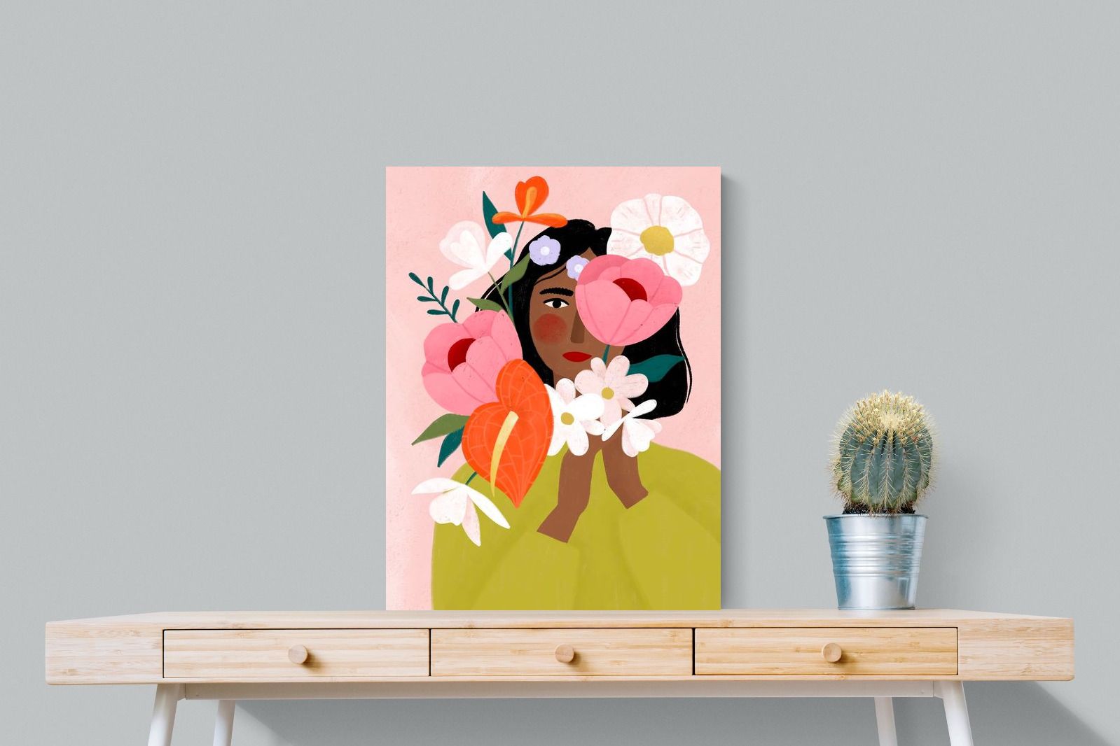 Pixalot ® Woman with Vibrant Flowers