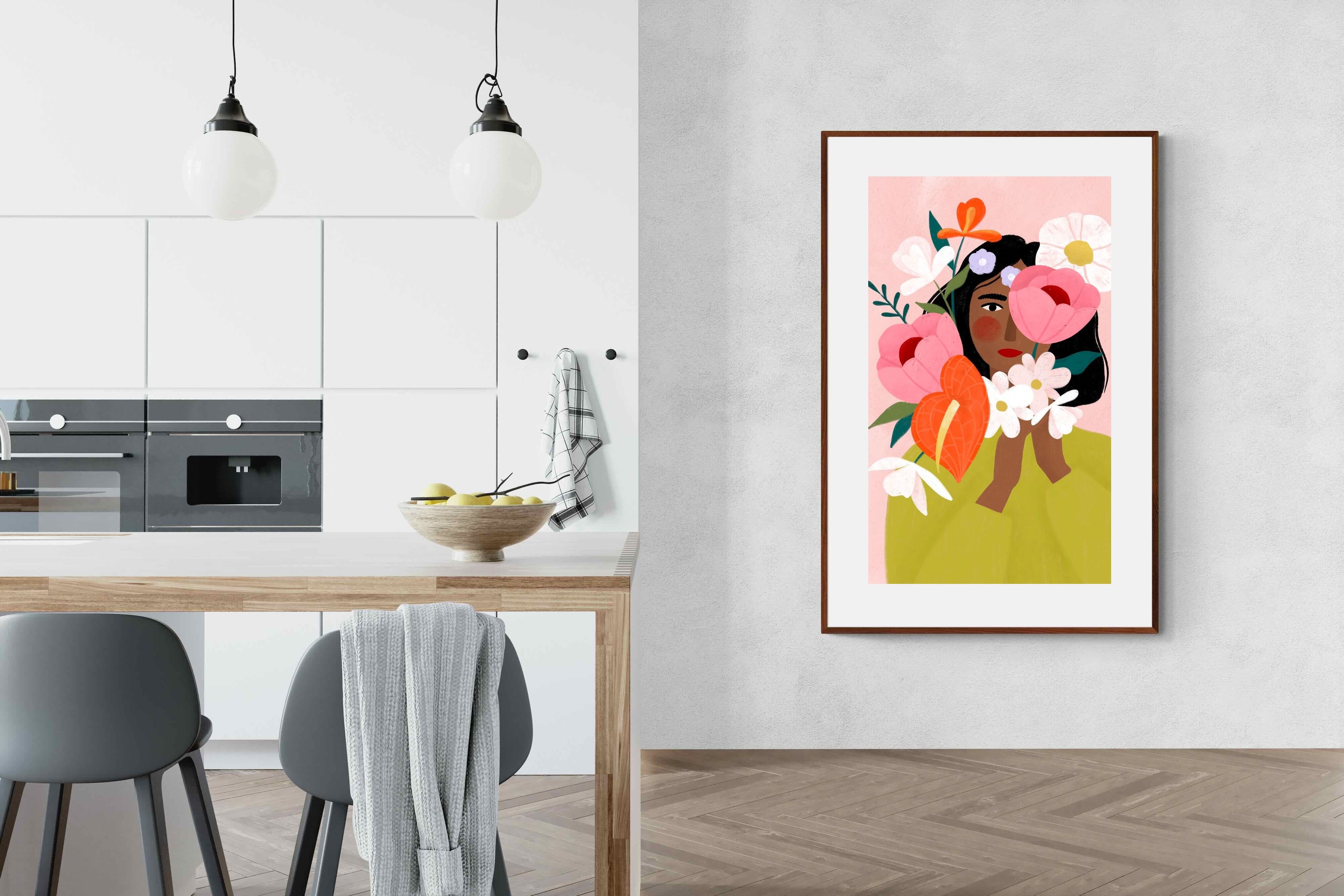 Pixalot ® Woman with Vibrant Flowers