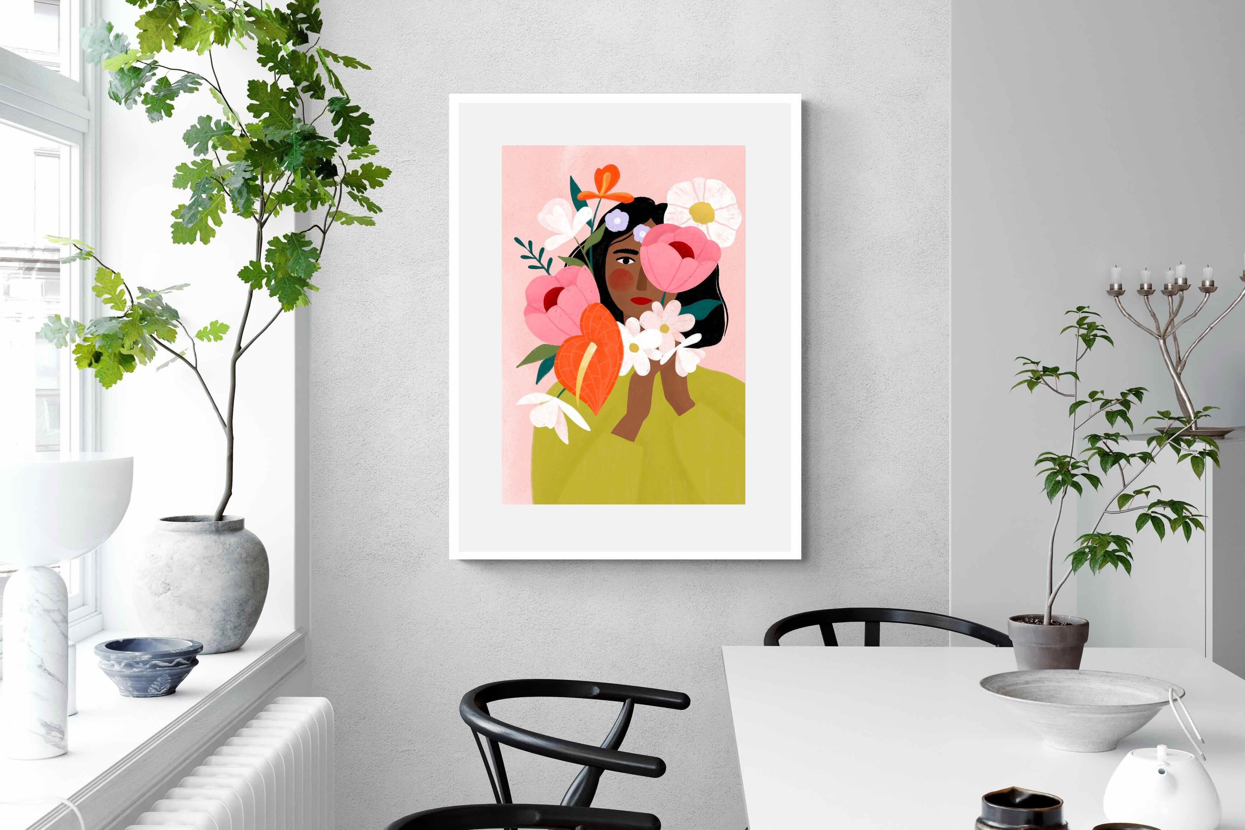 Pixalot ® Woman with Vibrant Flowers