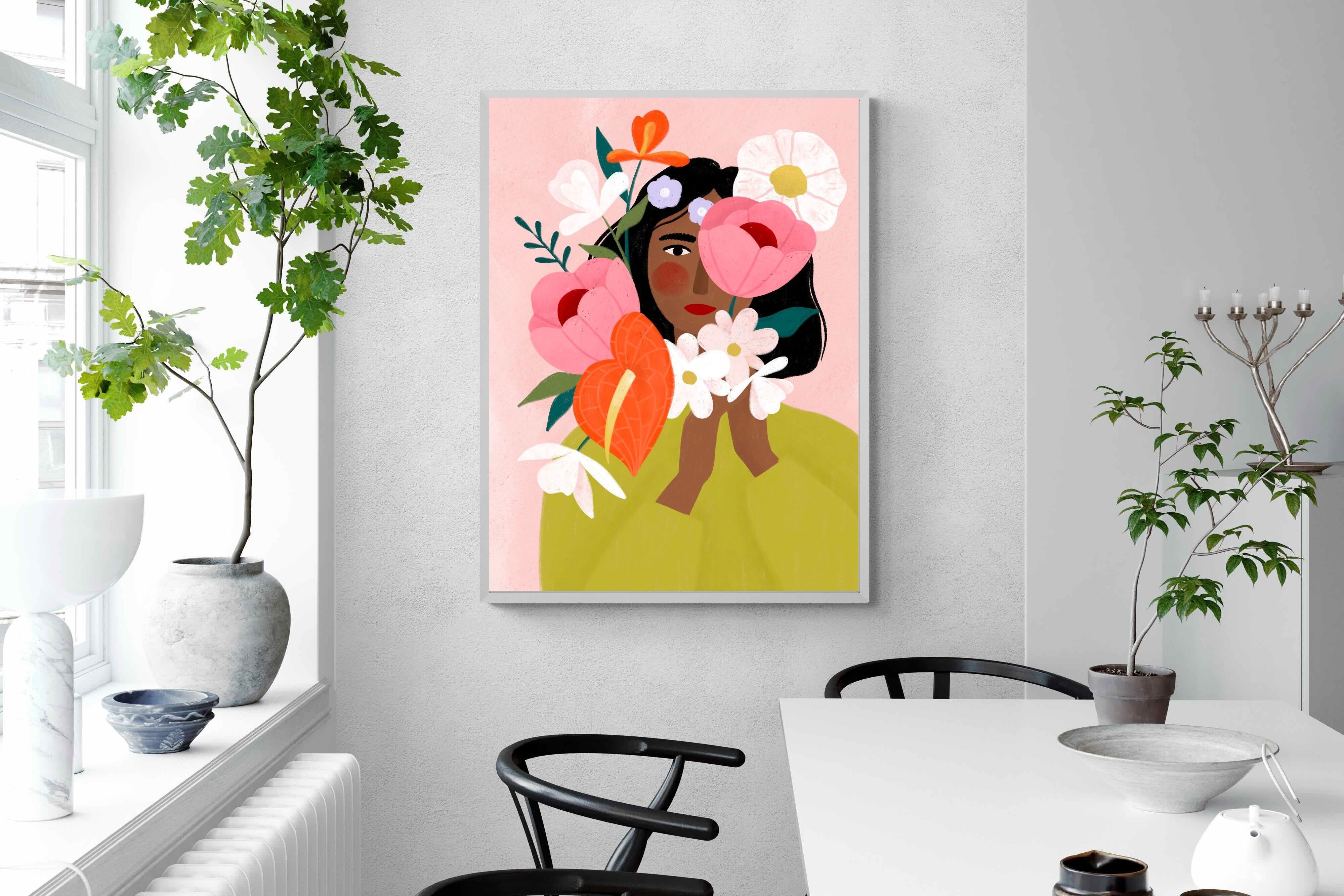 Pixalot ® Woman with Vibrant Flowers