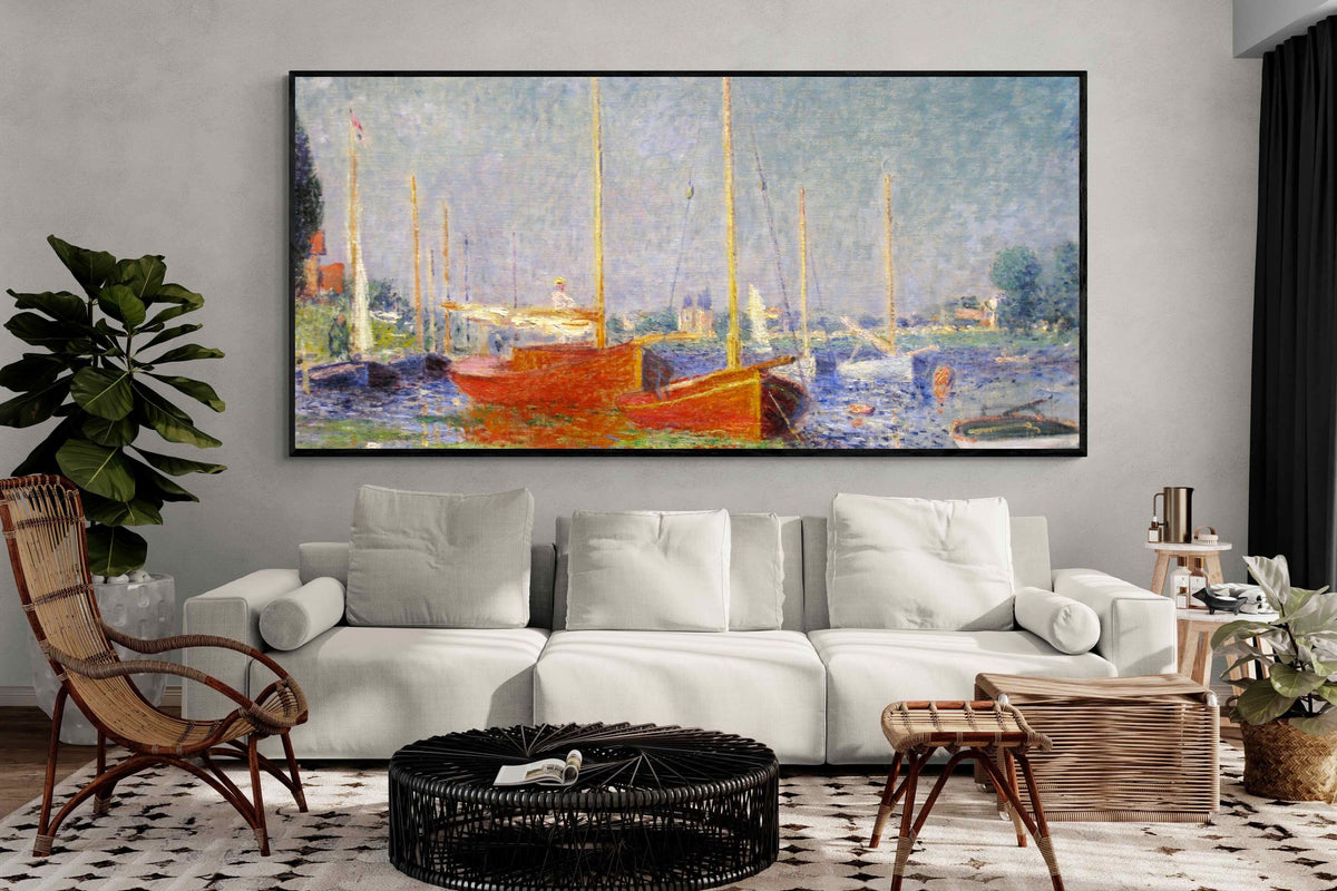 Pixalot ® Red Boats at Argenteuil