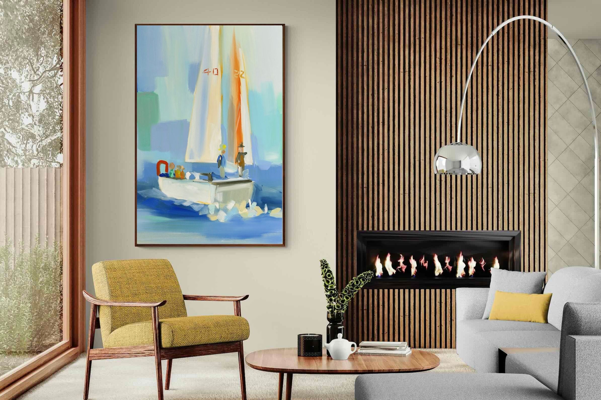Pixalot Sailboat on the Water