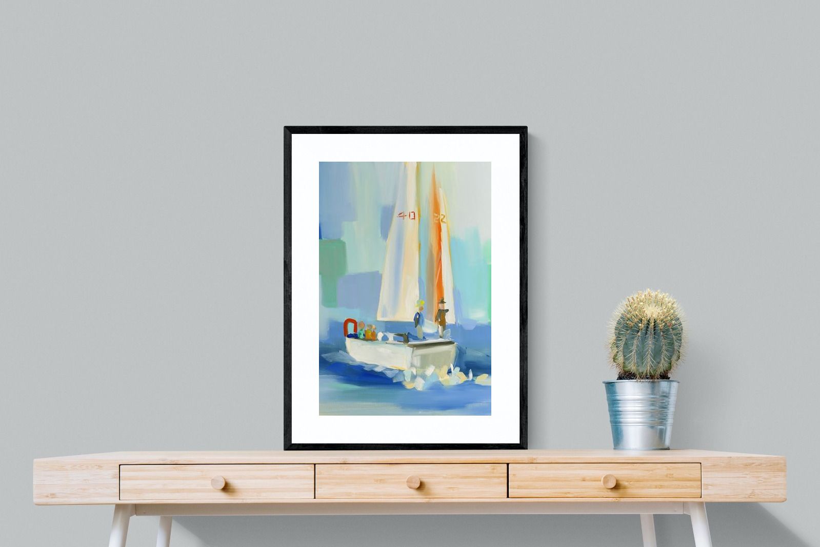 Pixalot Sailboat on the Water