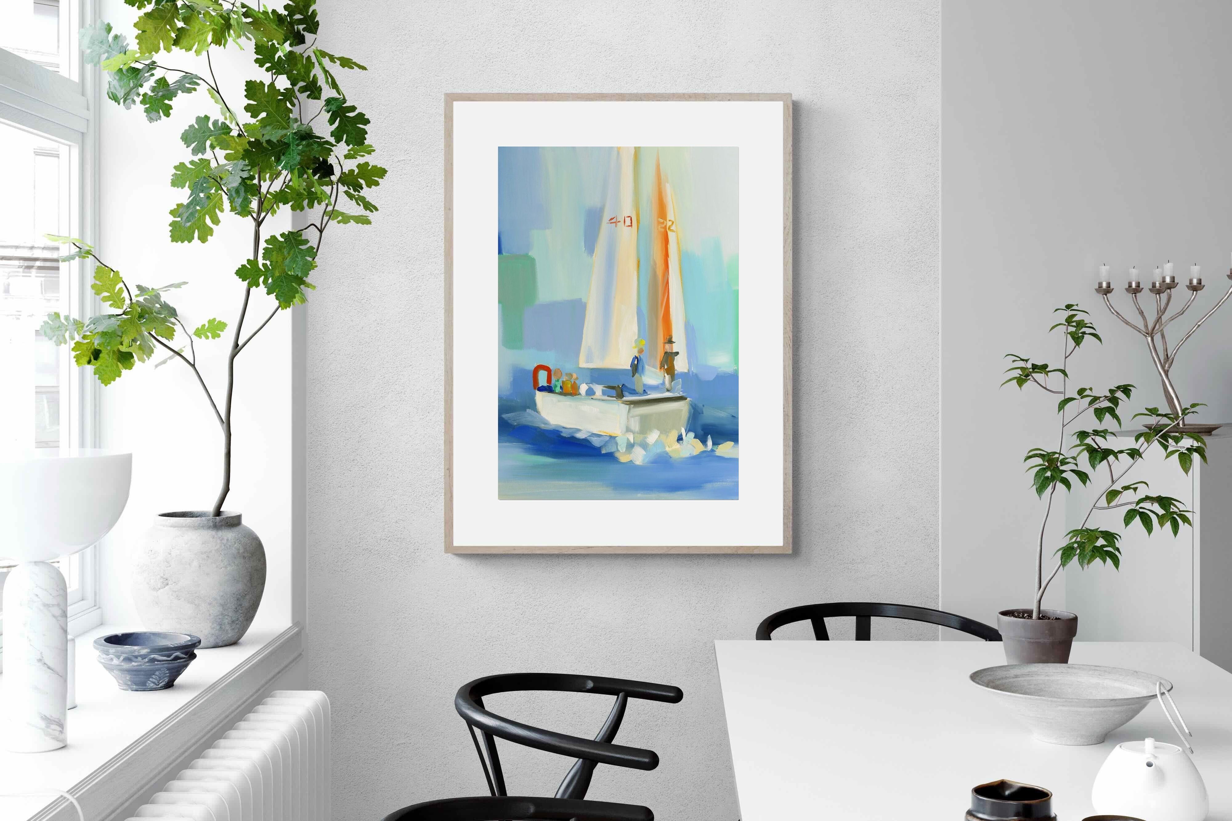 Pixalot Sailboat on the Water