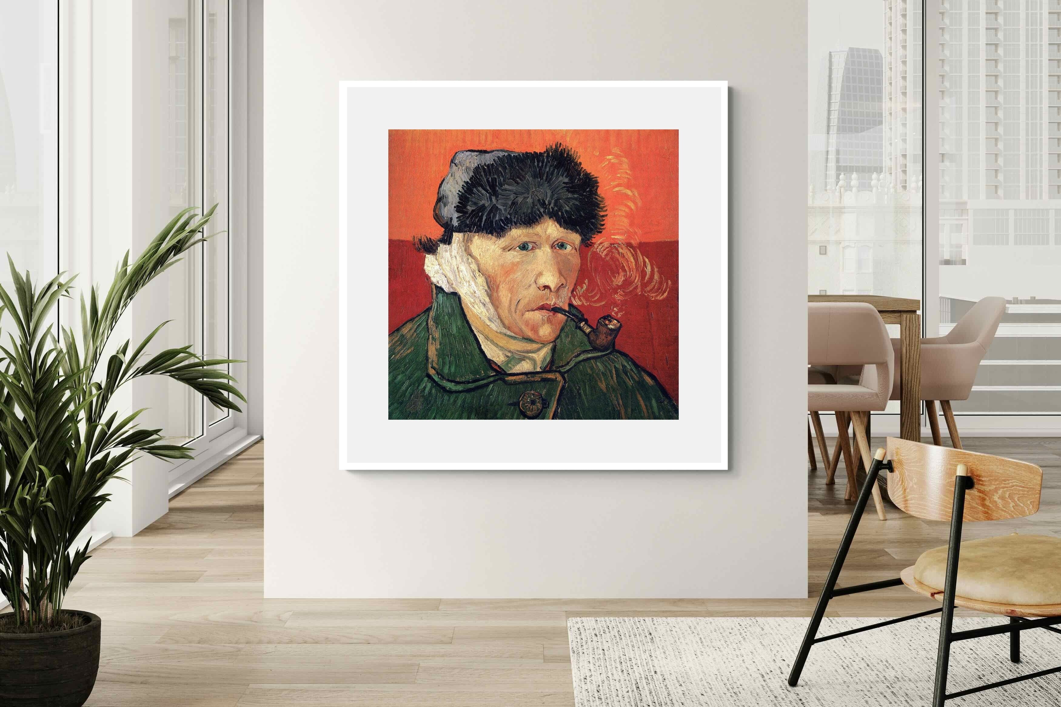 Pixalot Self-Portrait with Bandaged Ear and Pipe