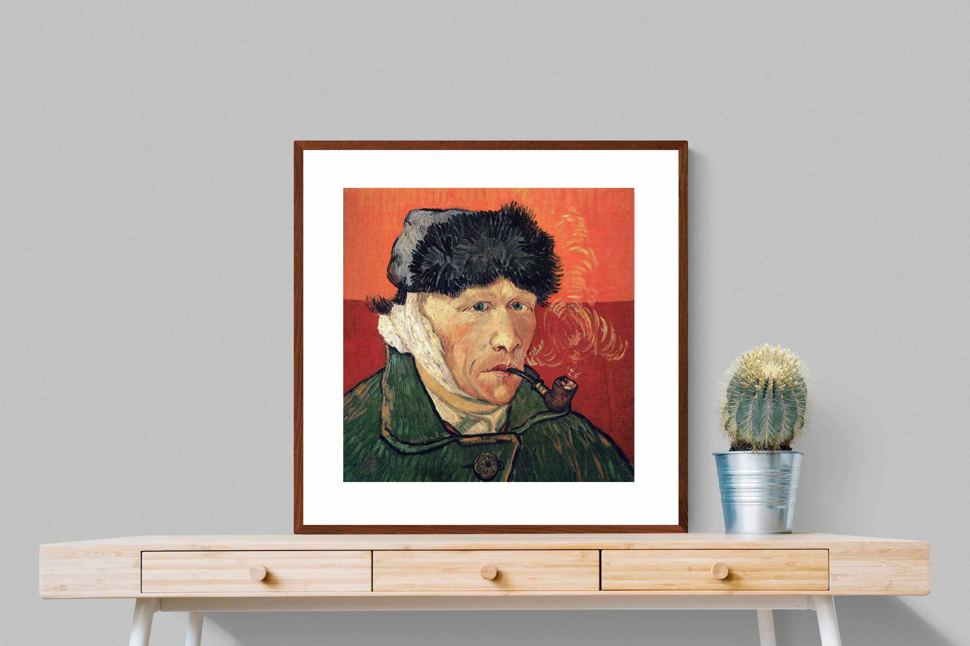 Pixalot Self-Portrait with Bandaged Ear and Pipe