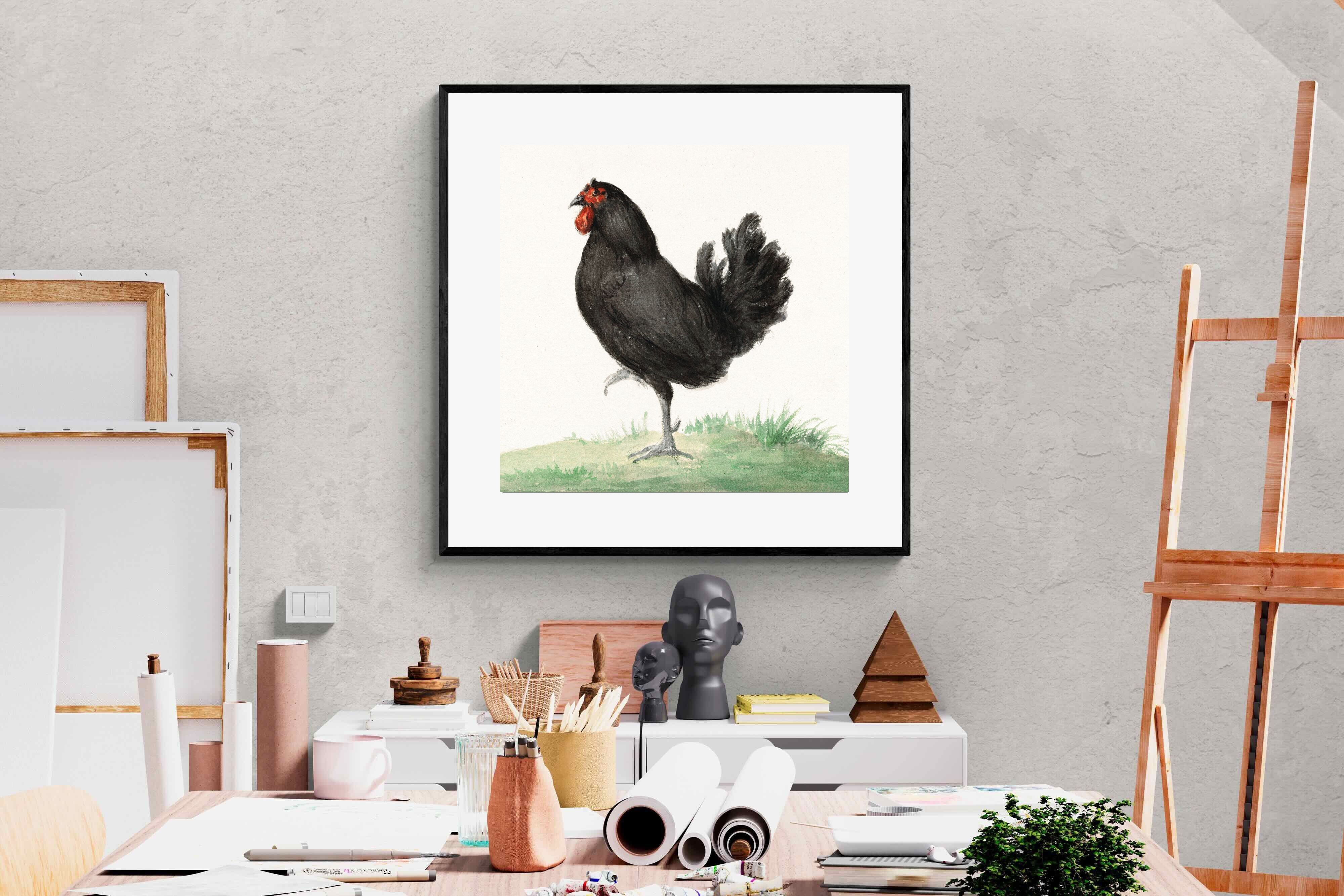 Pixalot Standing Black Chicken