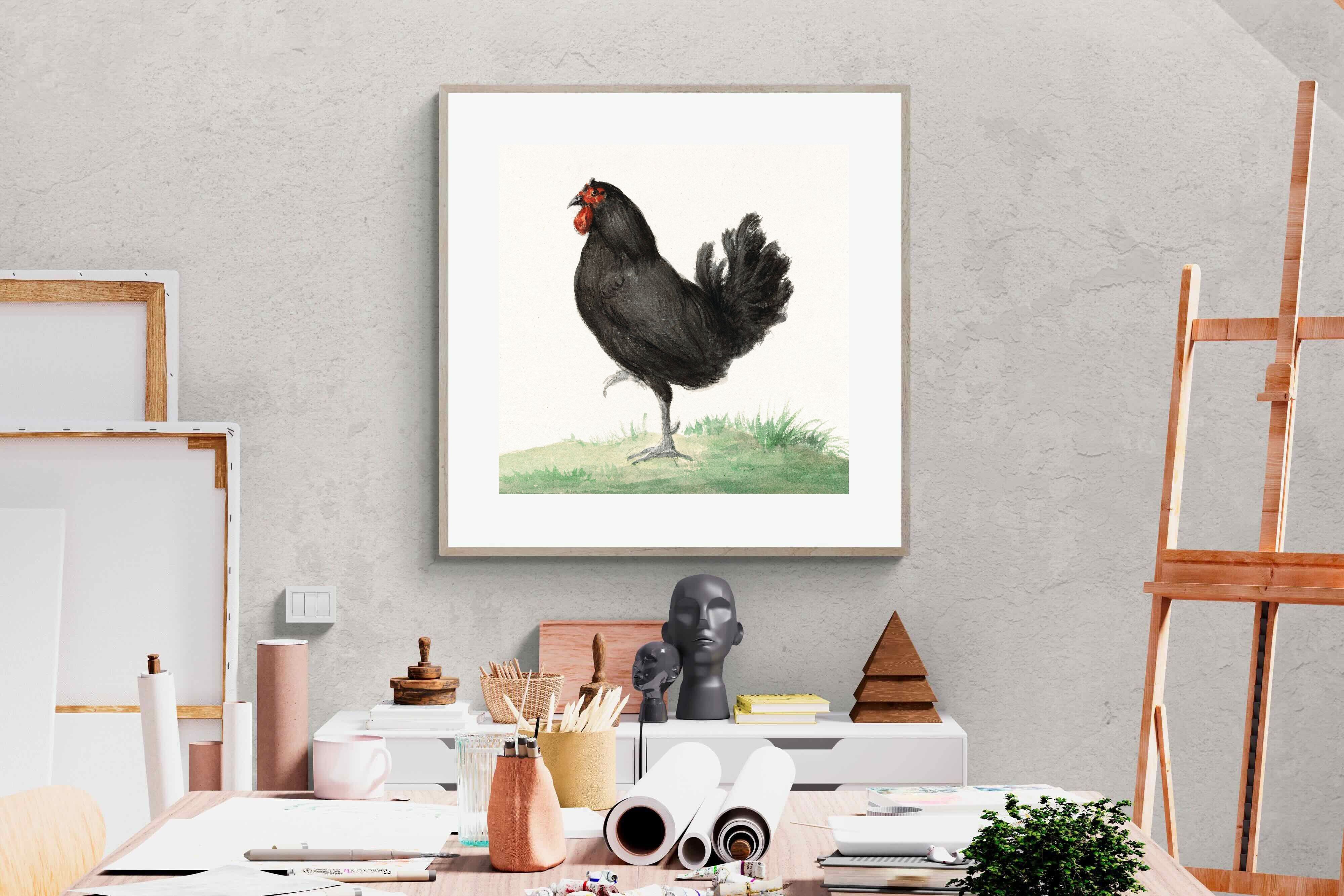 Pixalot Standing Black Chicken