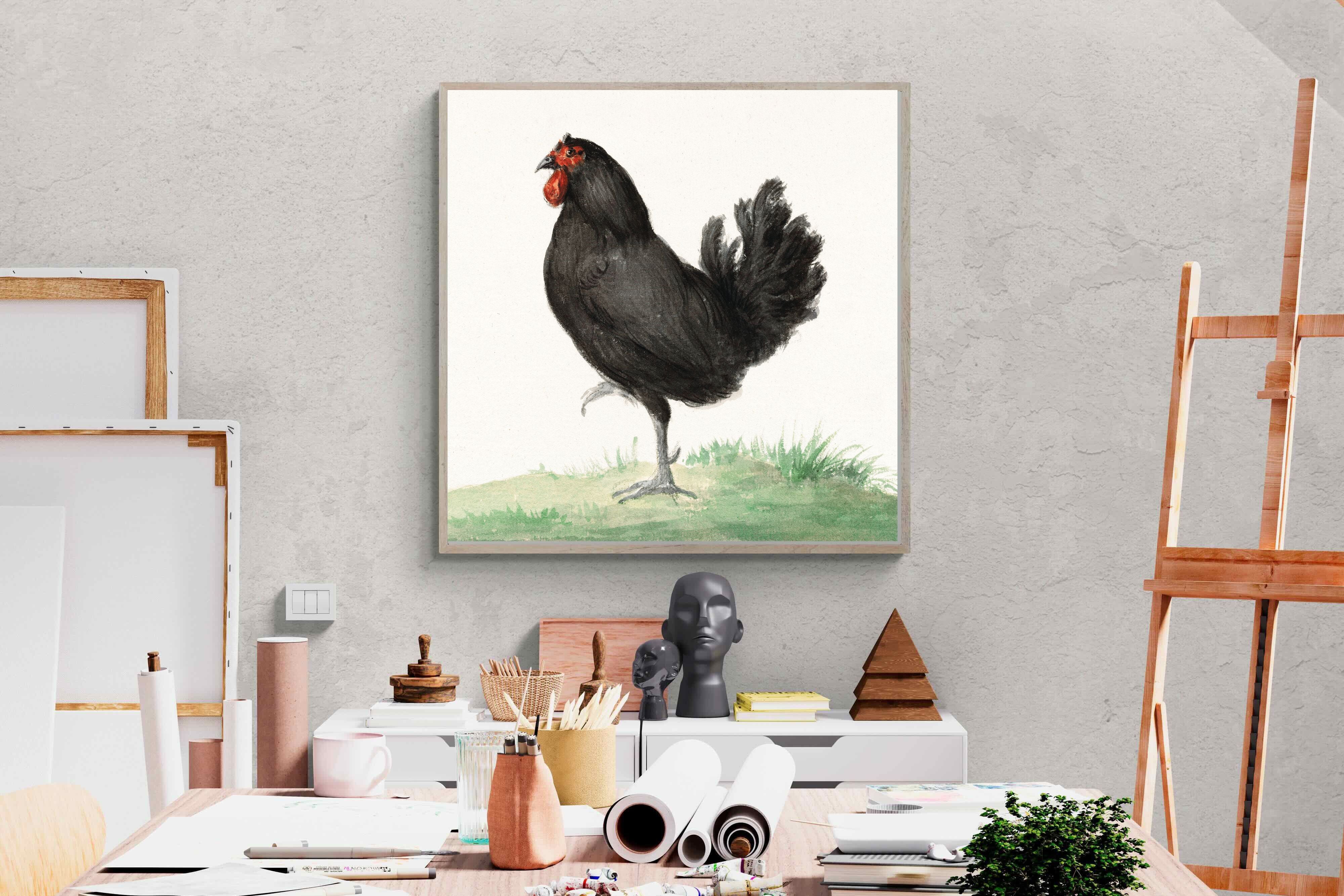 Pixalot Standing Black Chicken