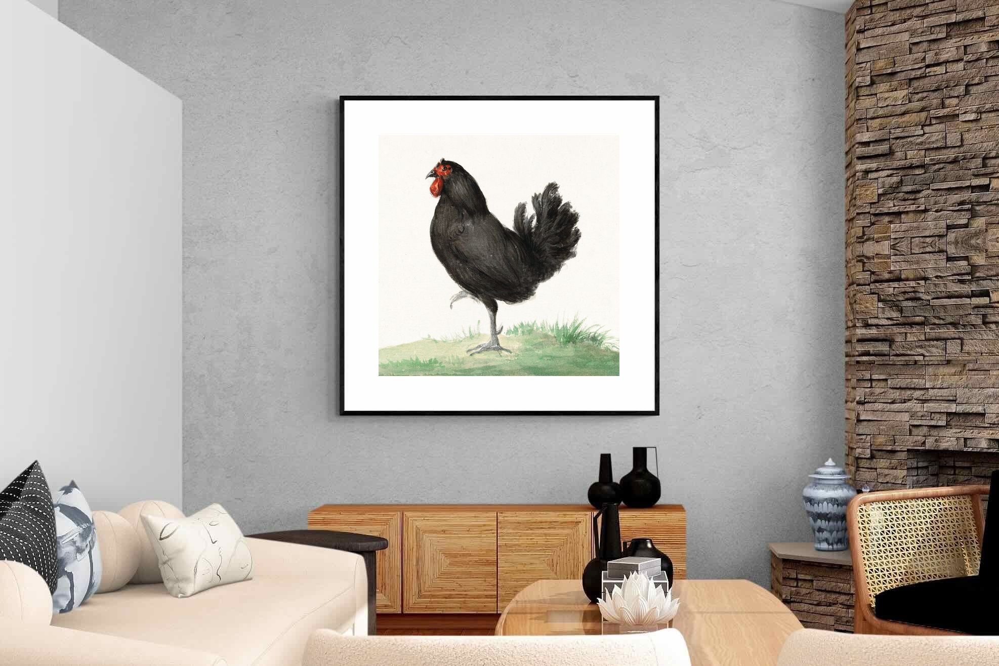 Pixalot Standing Black Chicken