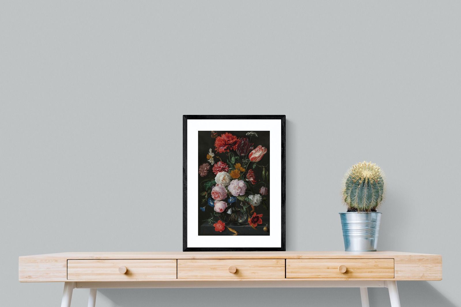Pixalot Still Life with Flowers in a Glass Vase