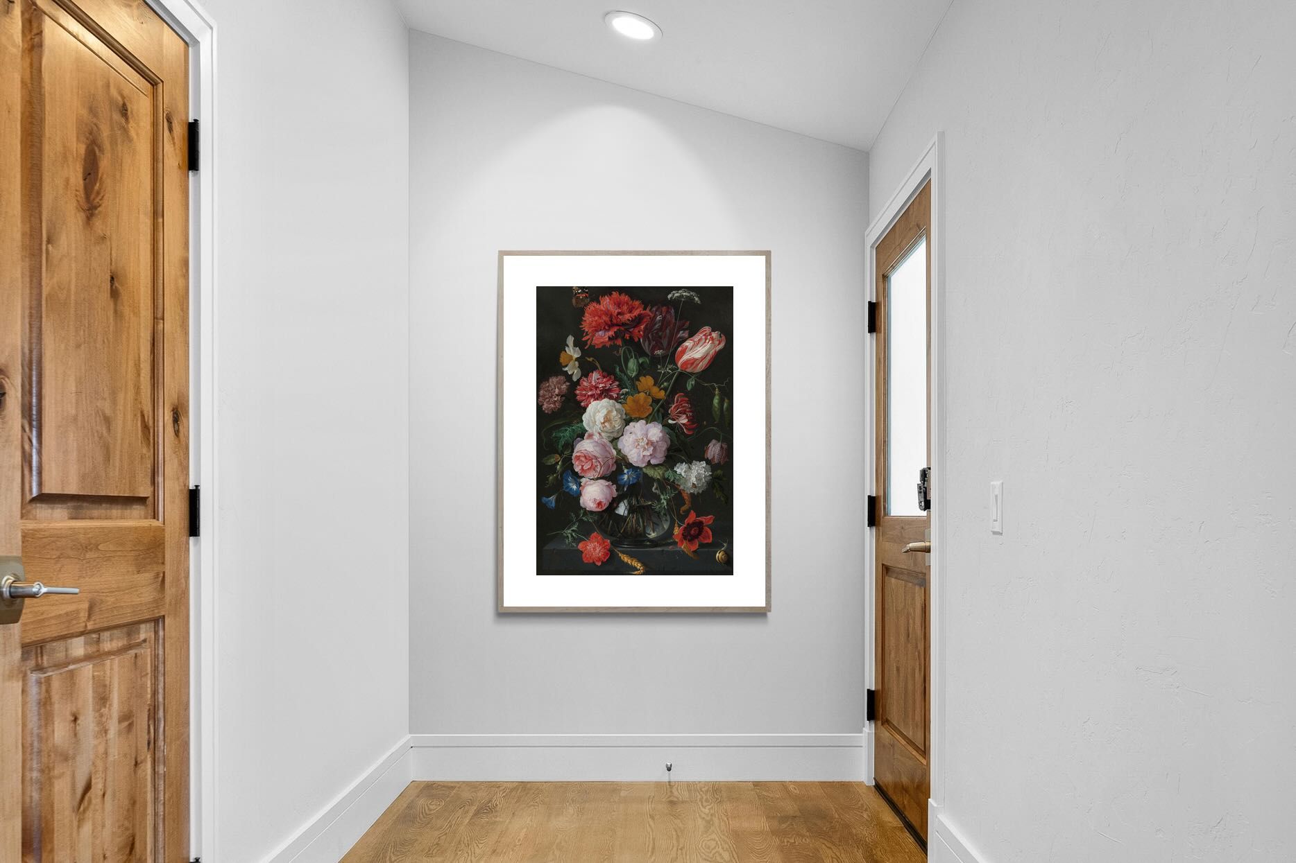 Pixalot Still Life with Flowers in a Glass Vase