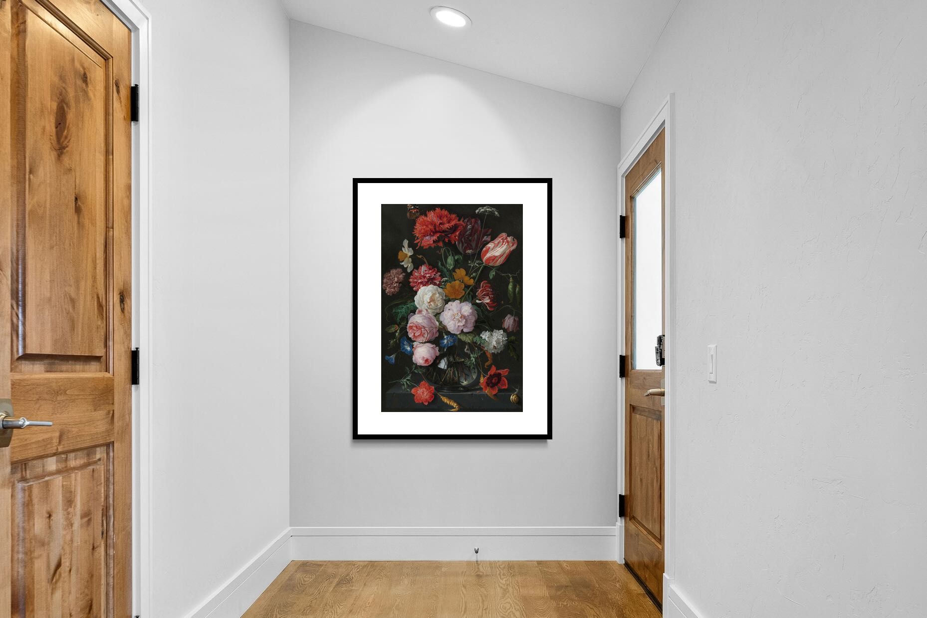 Pixalot Still Life with Flowers in a Glass Vase