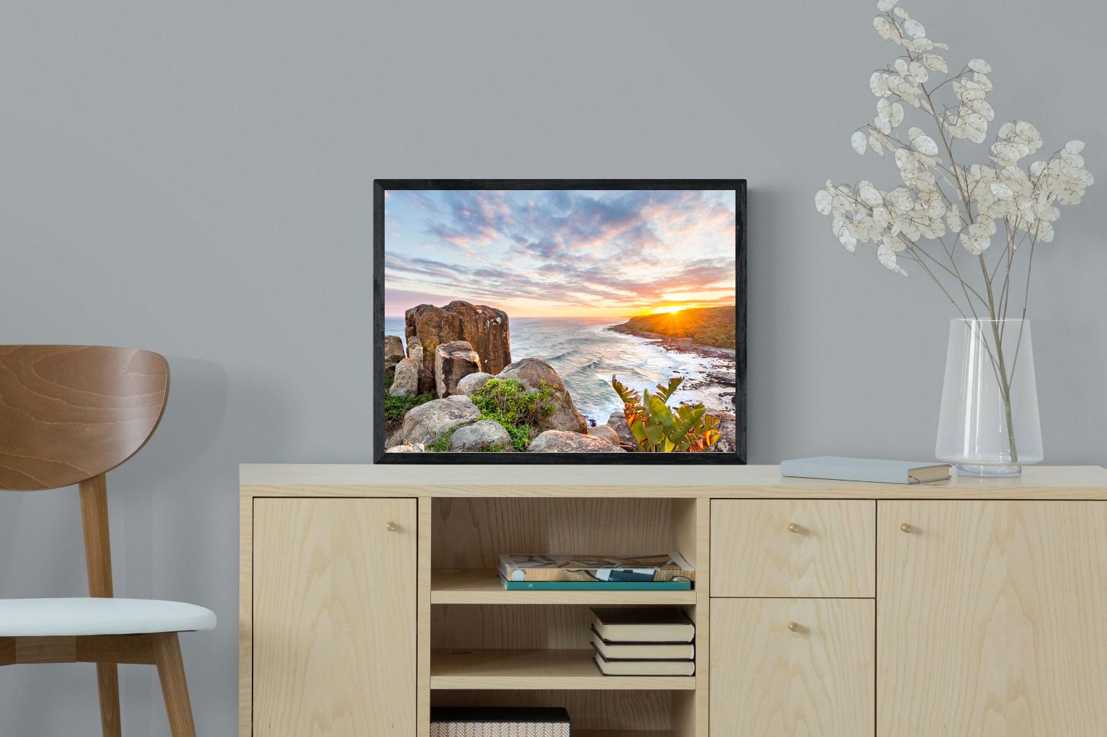 Pixalot Sunrise Over Rocky Bluff