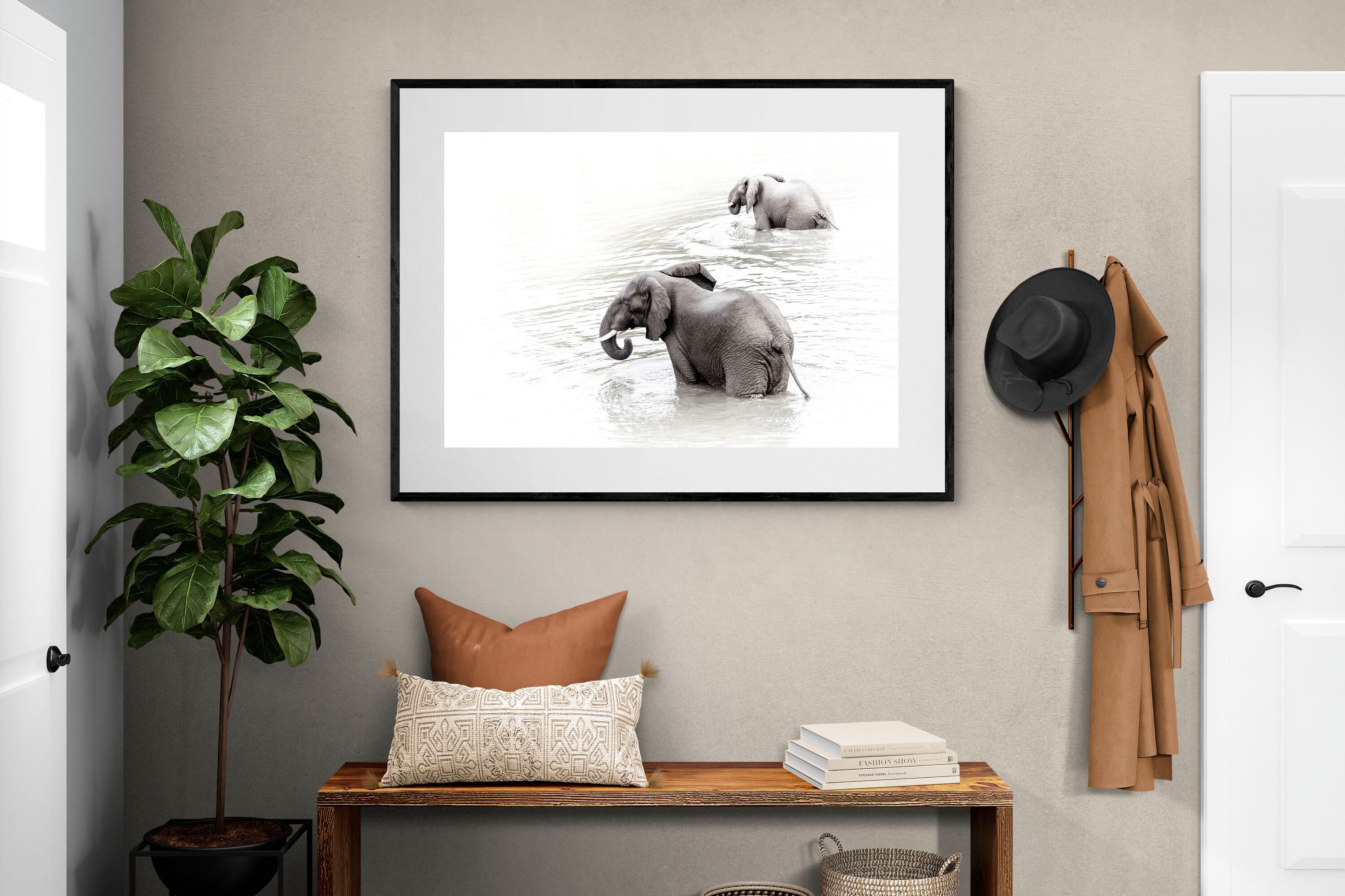 Pixalot Swimming Elephants (Landscape)