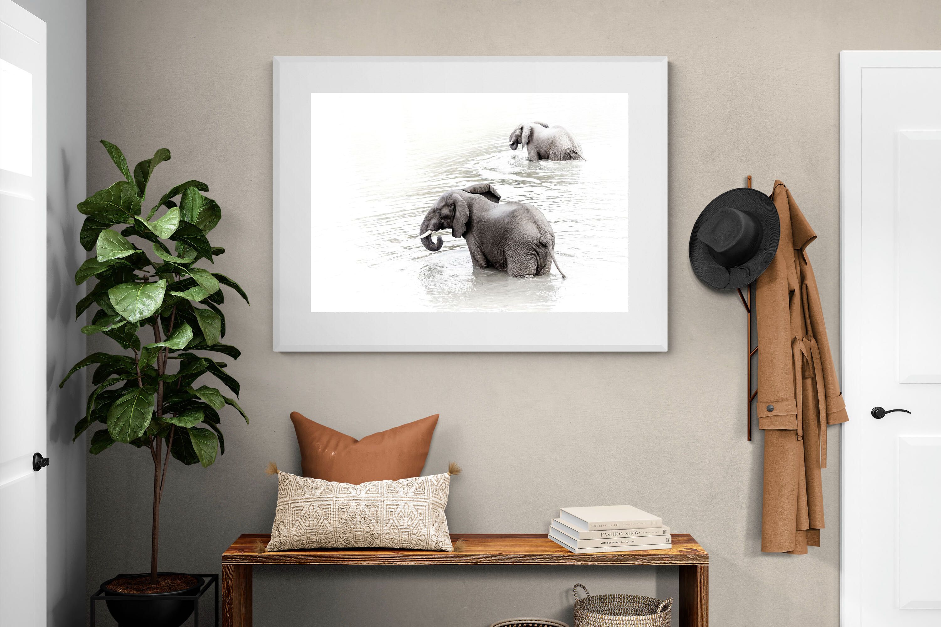 Pixalot Swimming Elephants (Landscape)