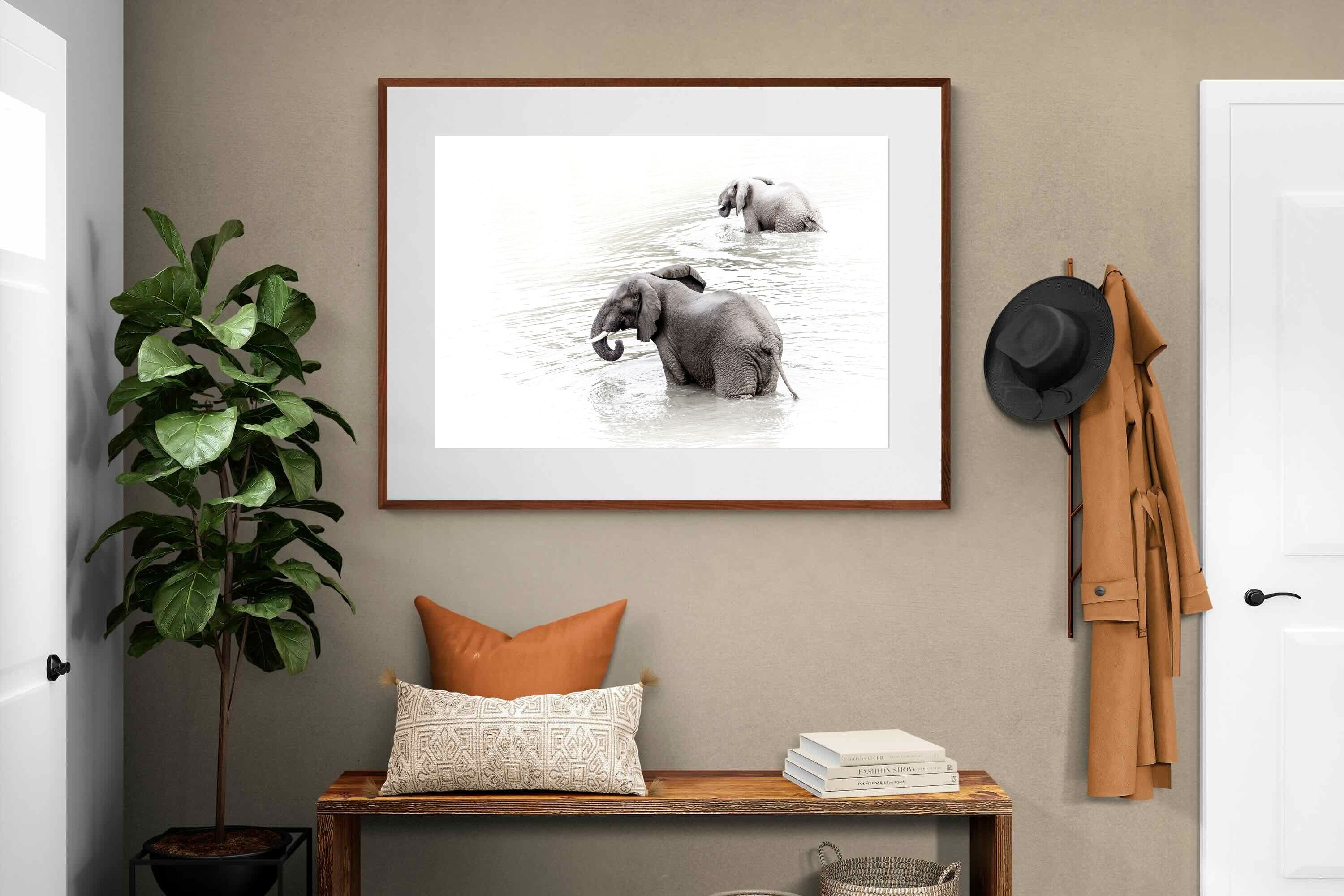 Pixalot Swimming Elephants (Landscape)