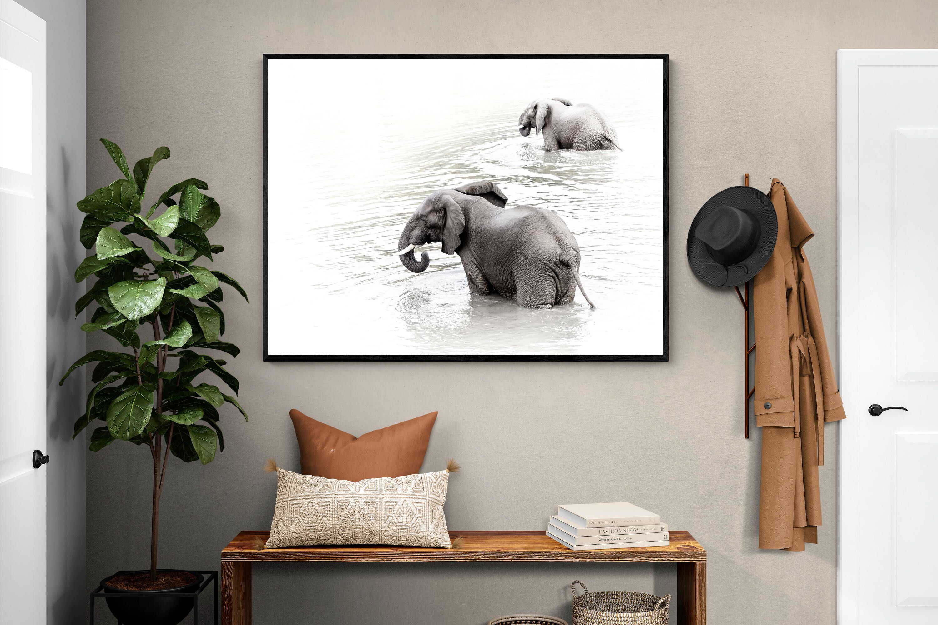 Pixalot Swimming Elephants (Landscape)
