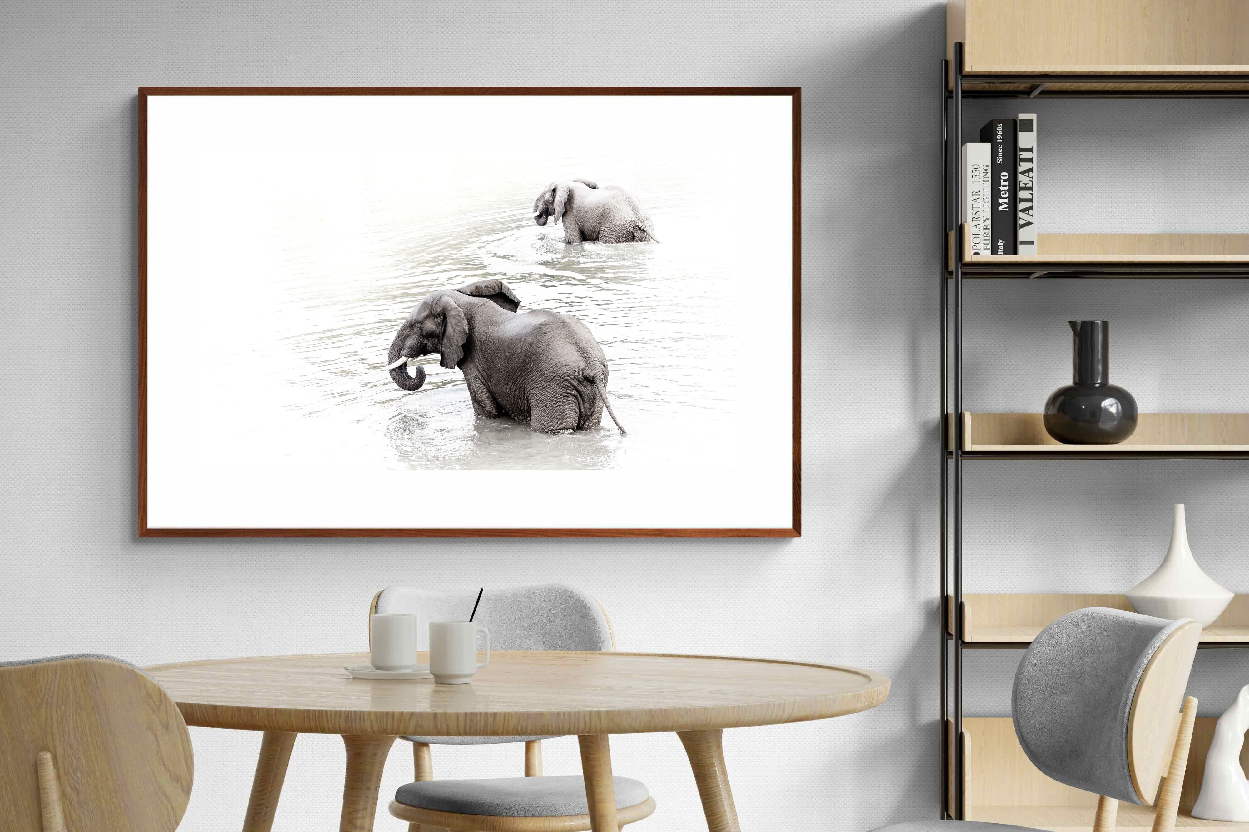 Pixalot Swimming Elephants (Landscape)