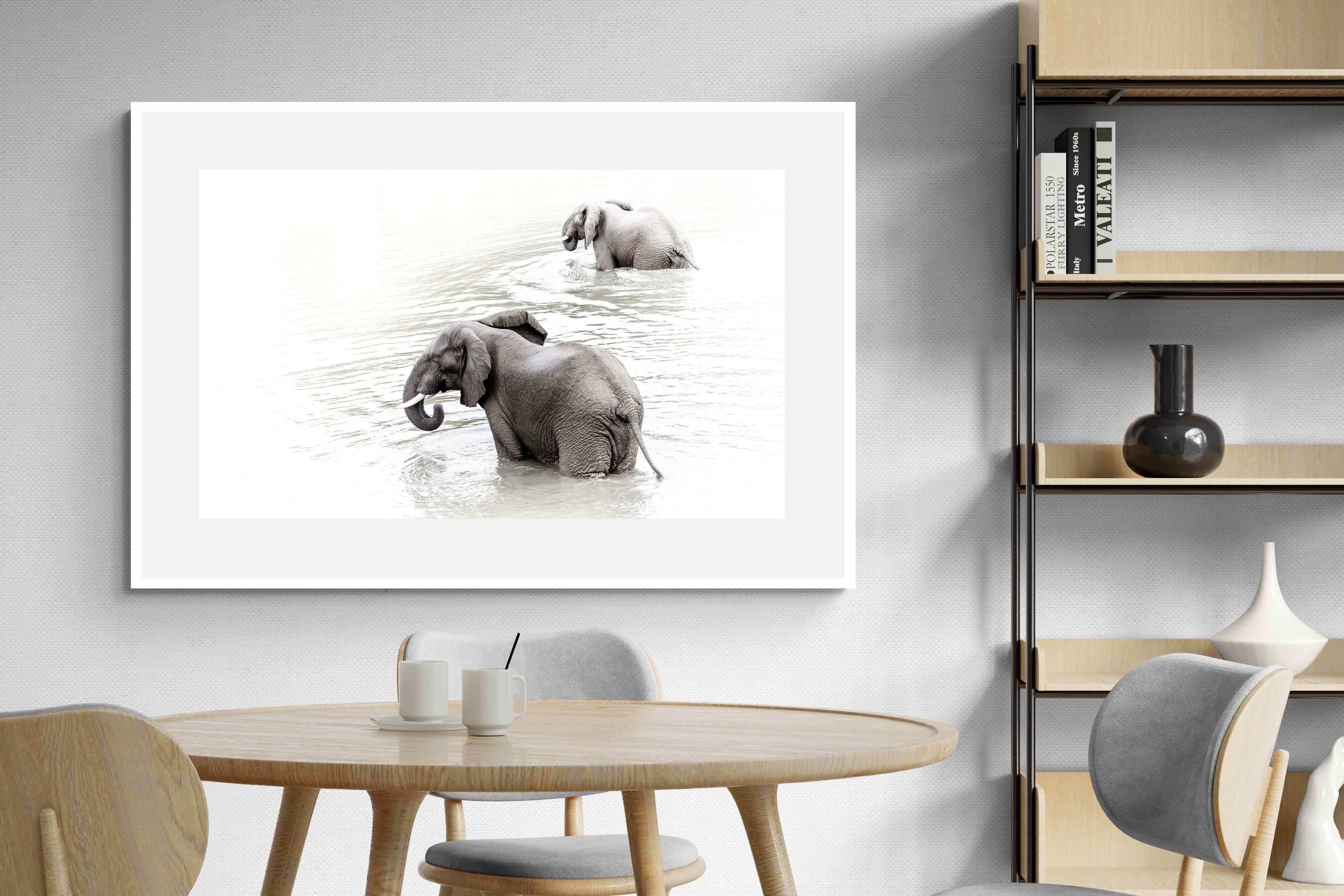 Pixalot Swimming Elephants (Landscape)
