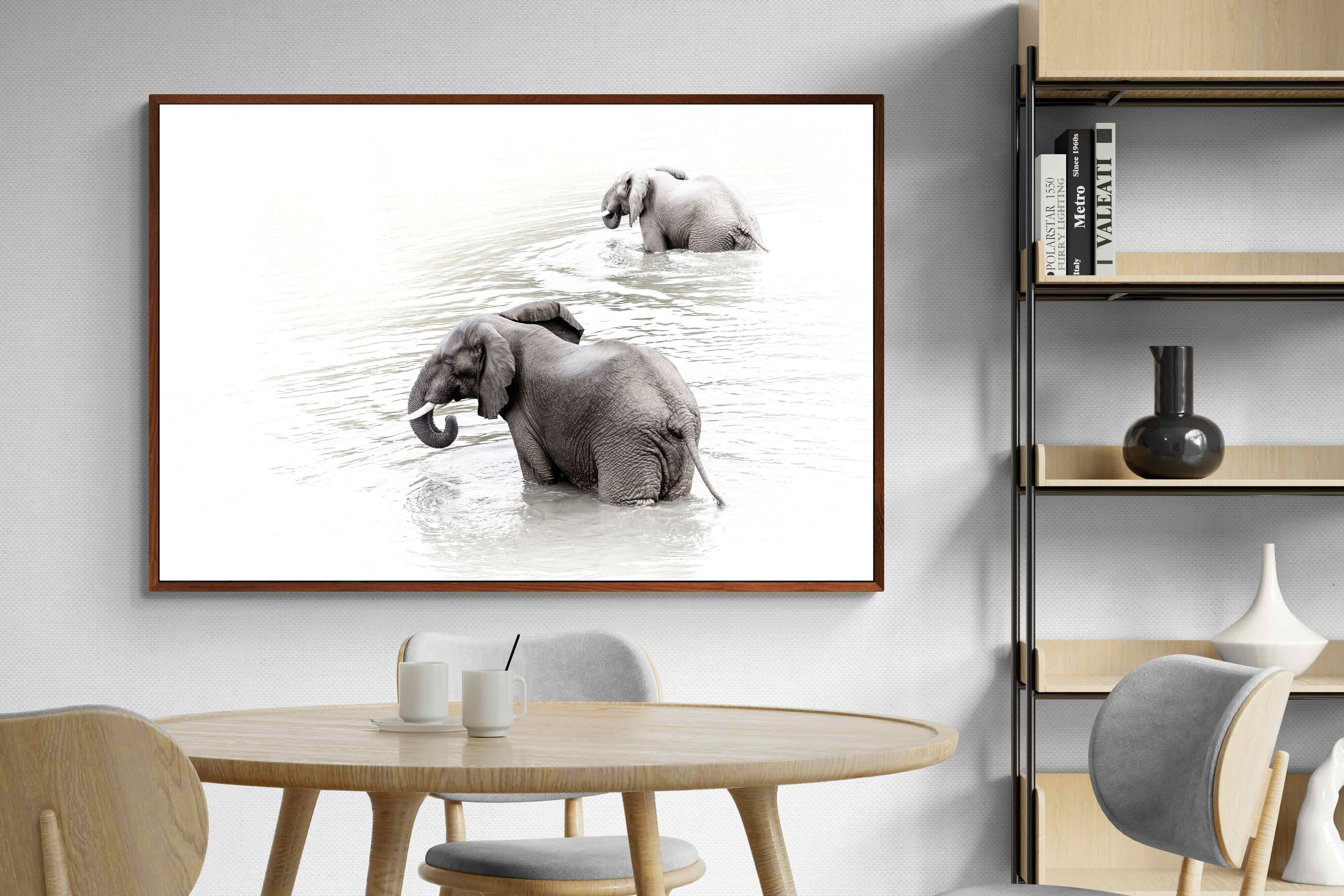 Pixalot Swimming Elephants (Landscape)