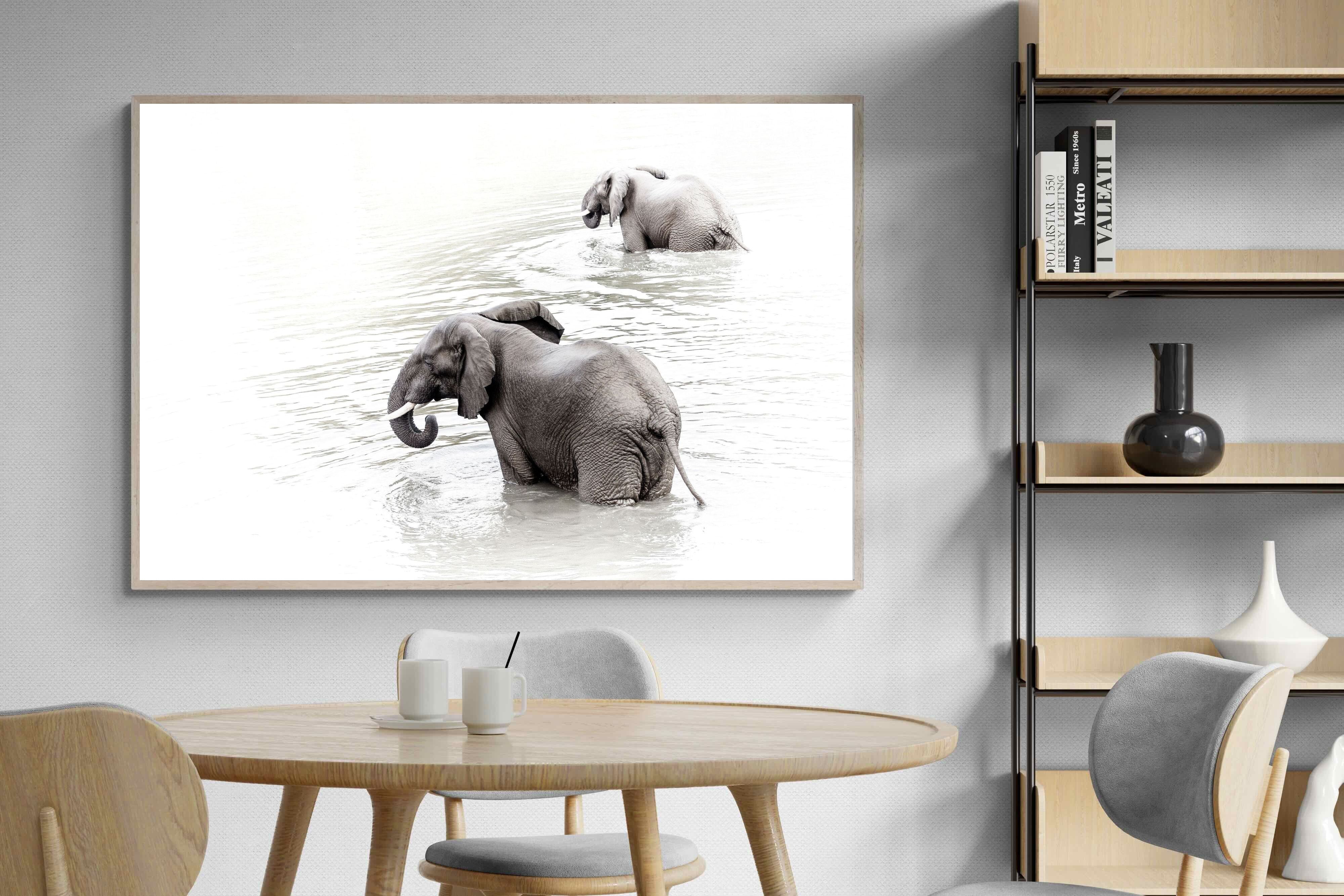 Pixalot Swimming Elephants (Landscape)