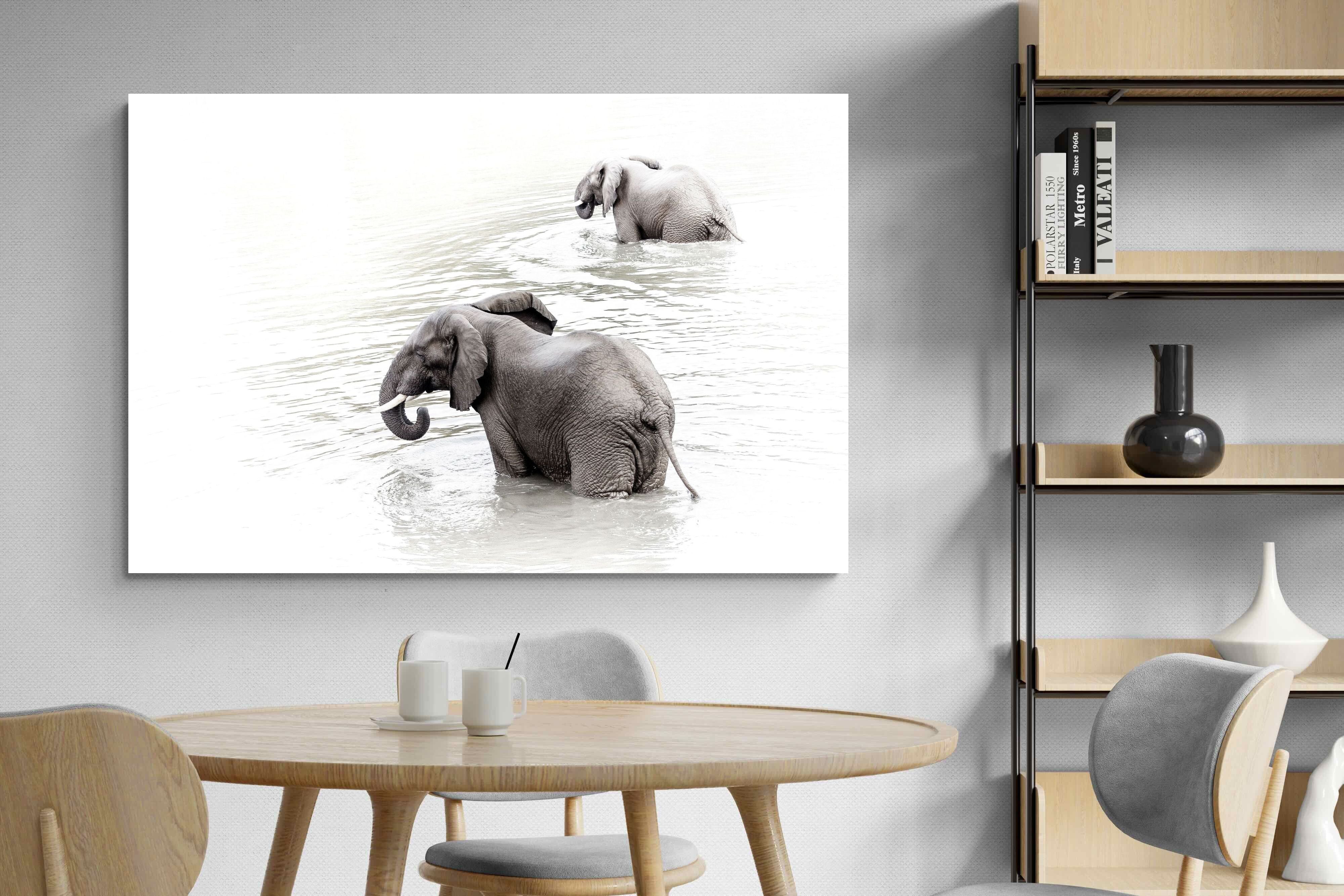 Pixalot Swimming Elephants (Landscape)