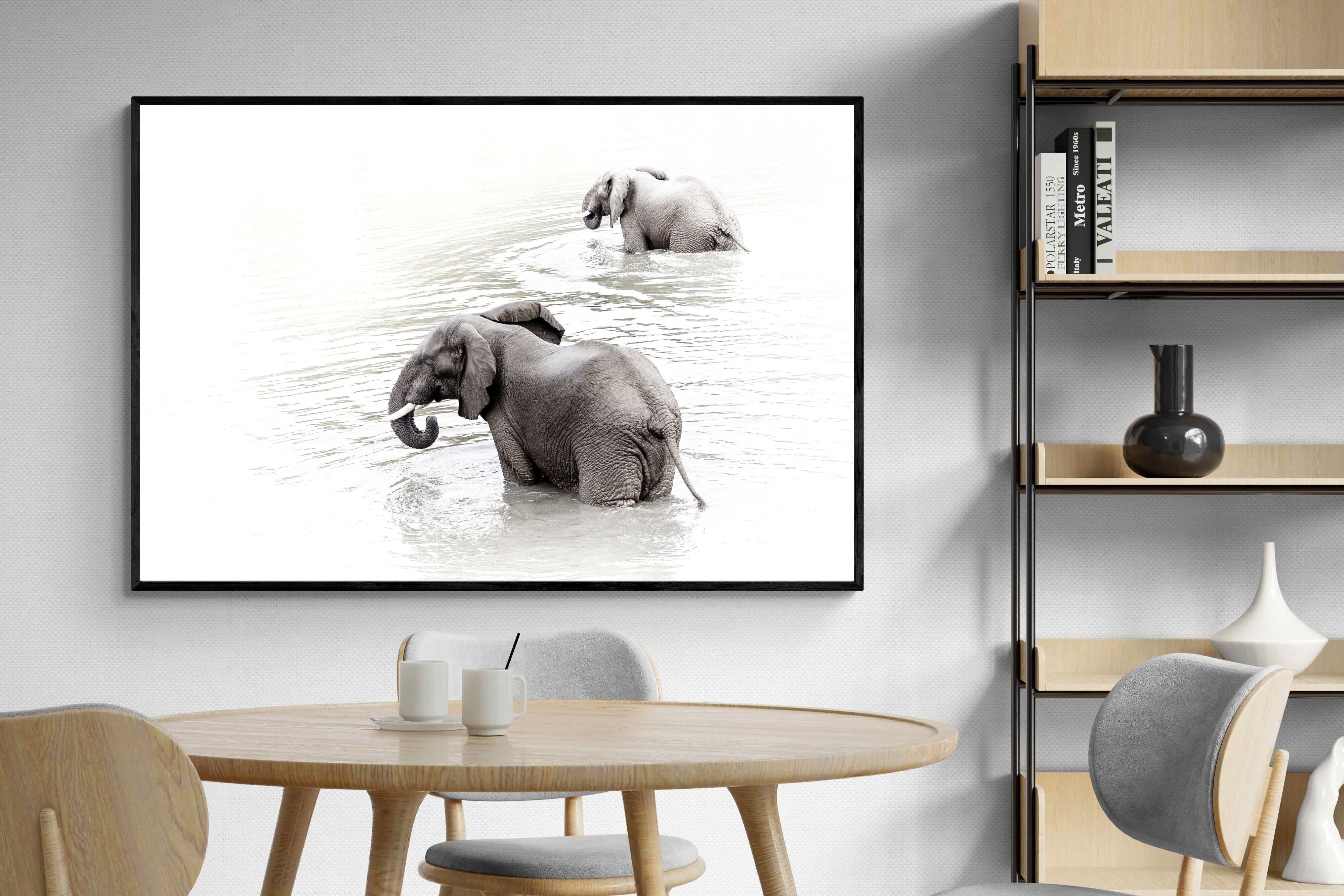 Pixalot Swimming Elephants (Landscape)