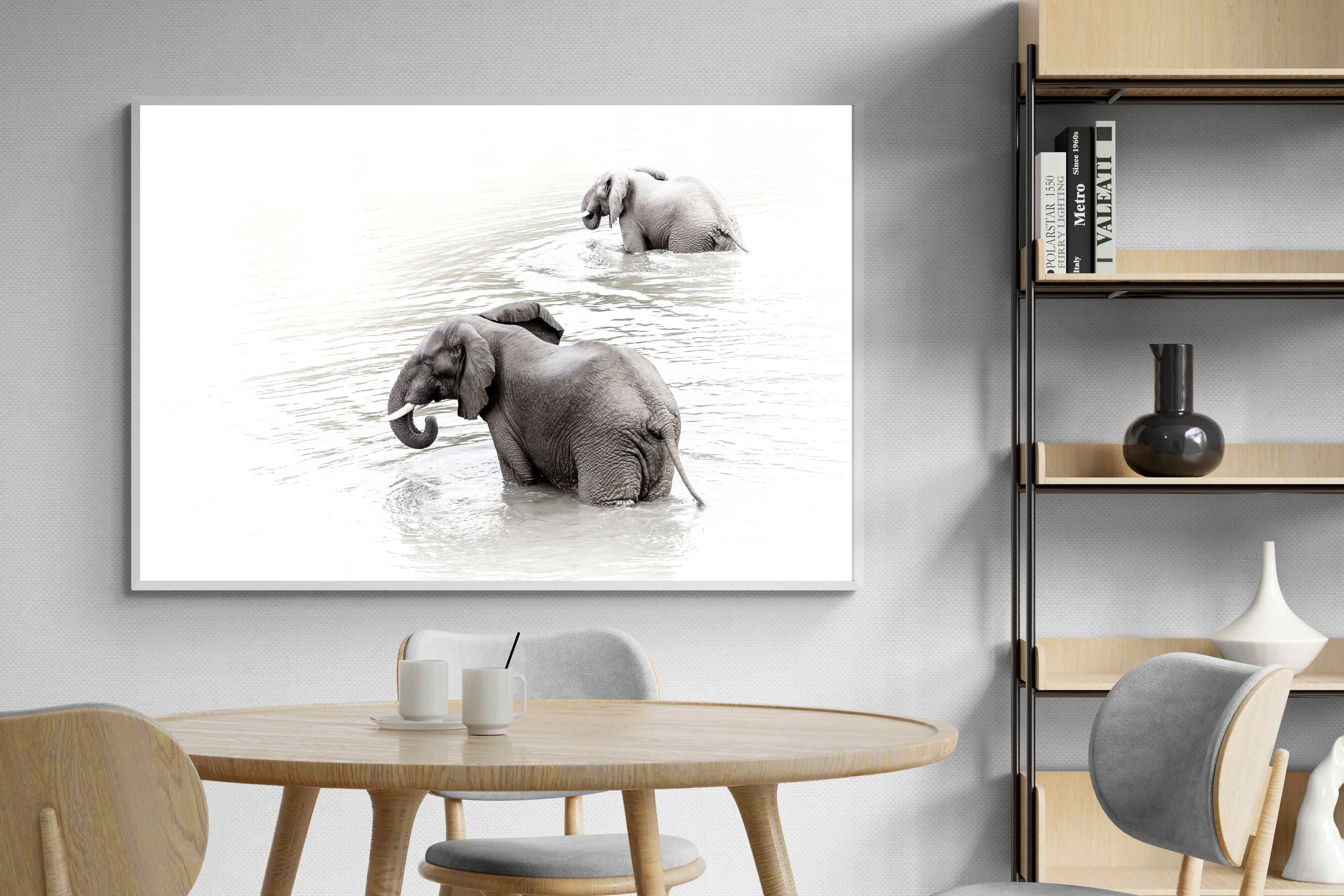 Pixalot Swimming Elephants (Landscape)