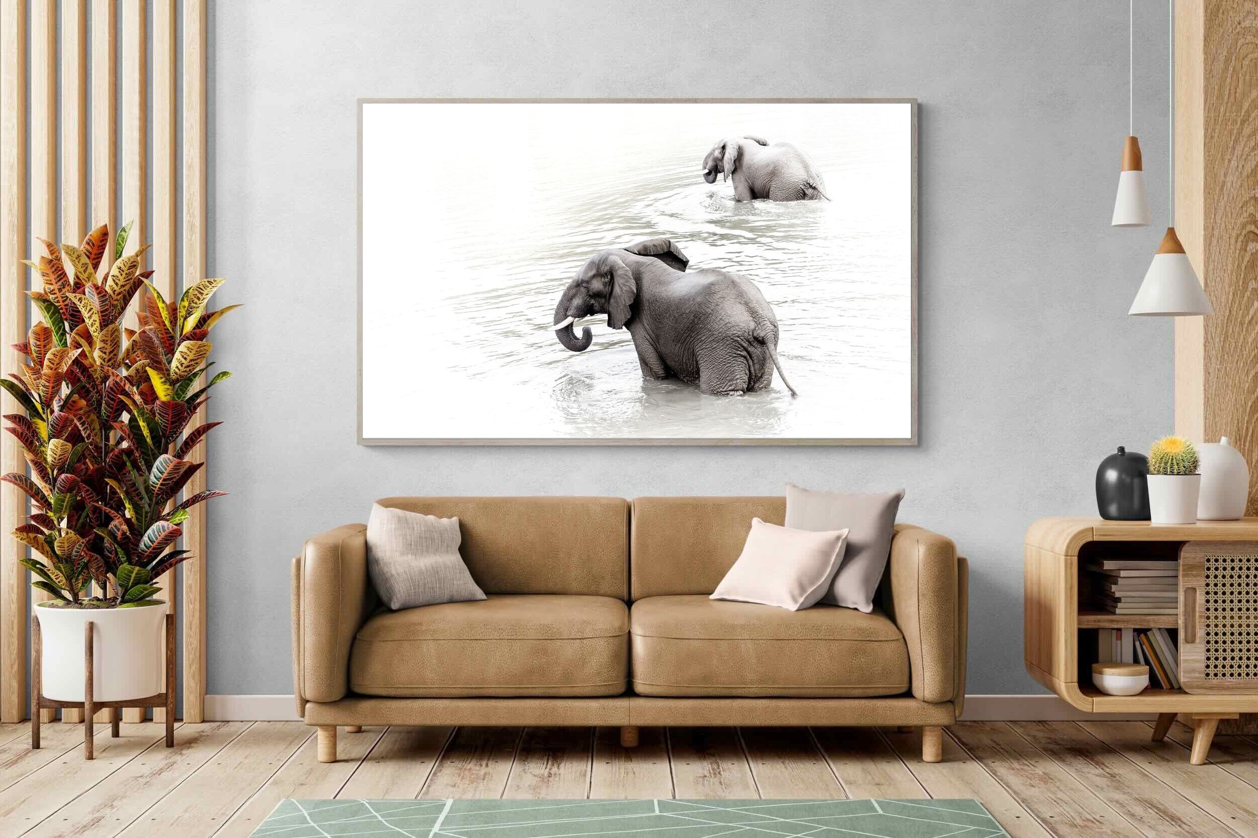 Pixalot Swimming Elephants (Landscape)