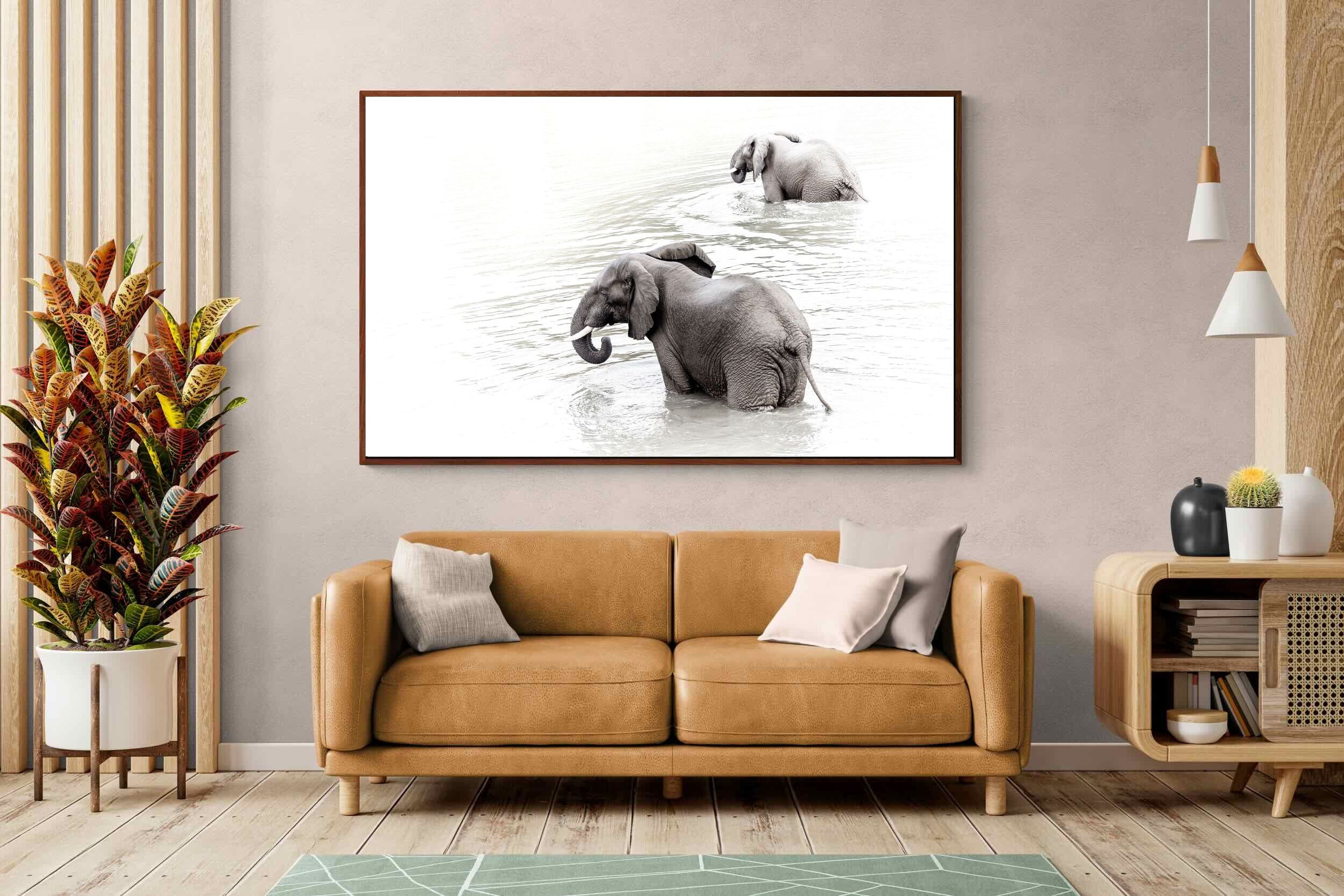 Pixalot Swimming Elephants (Landscape)