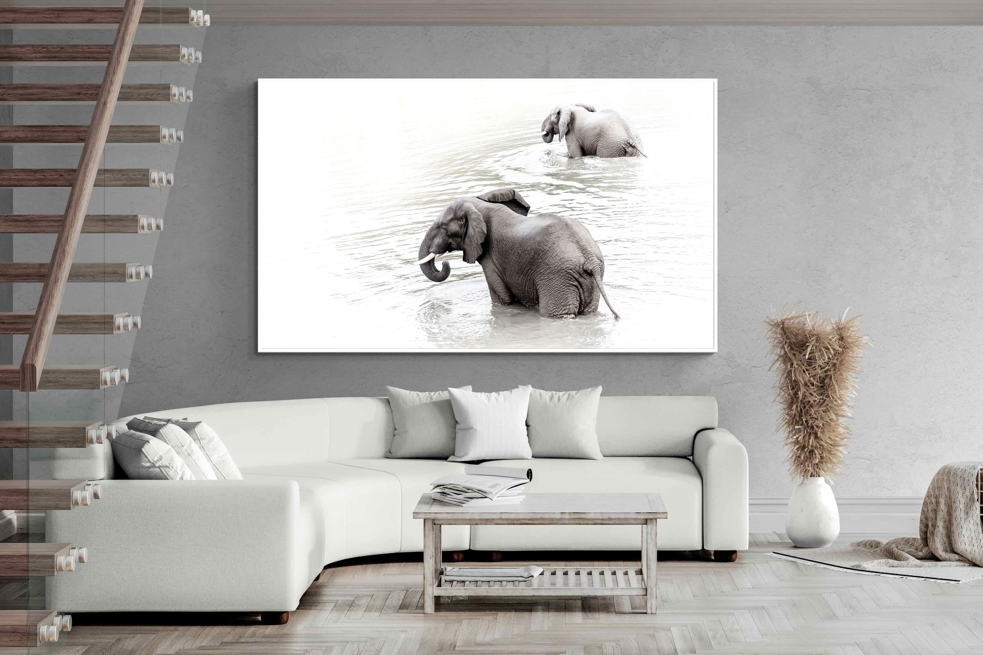 Pixalot Swimming Elephants (Landscape)