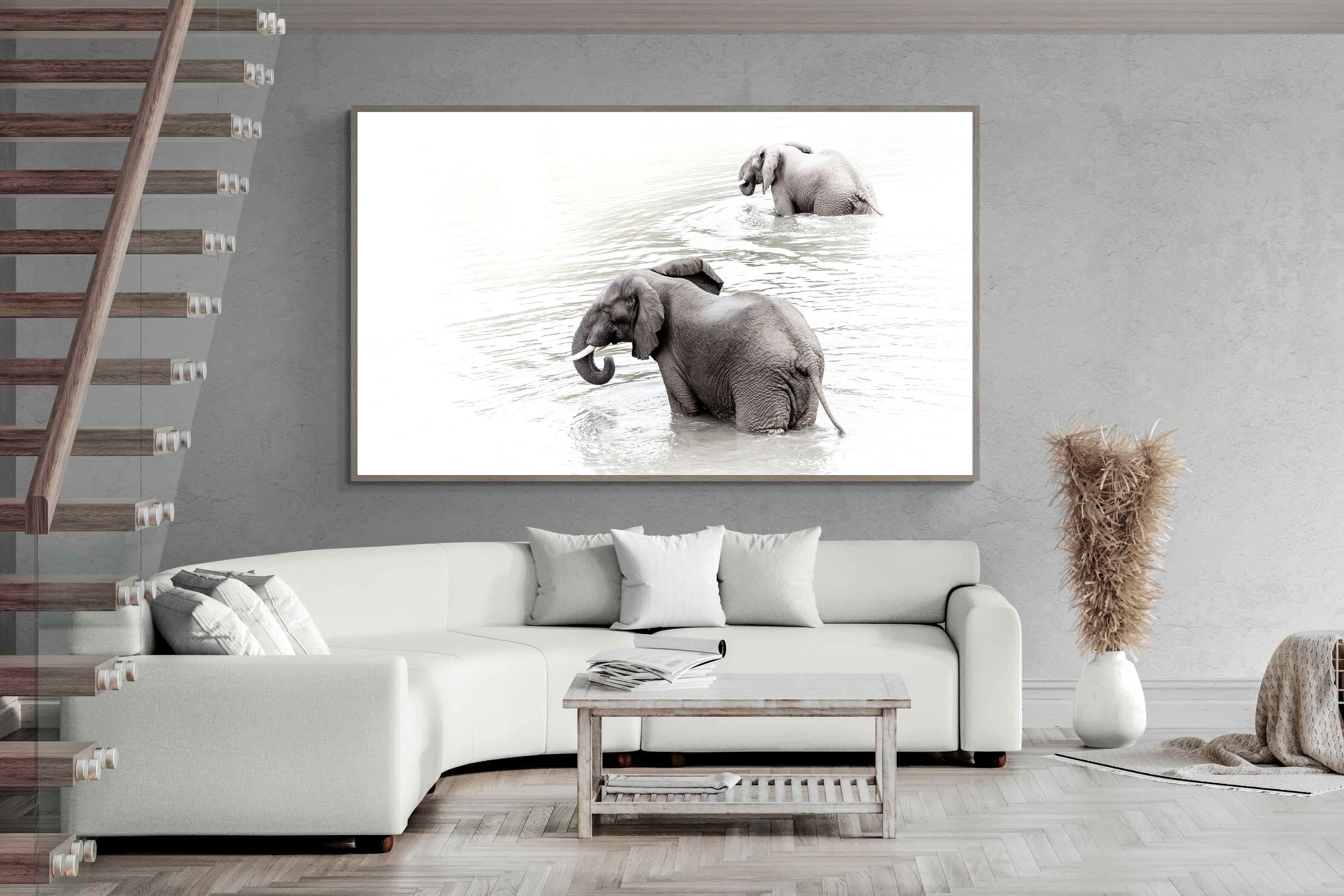 Pixalot Swimming Elephants (Landscape)