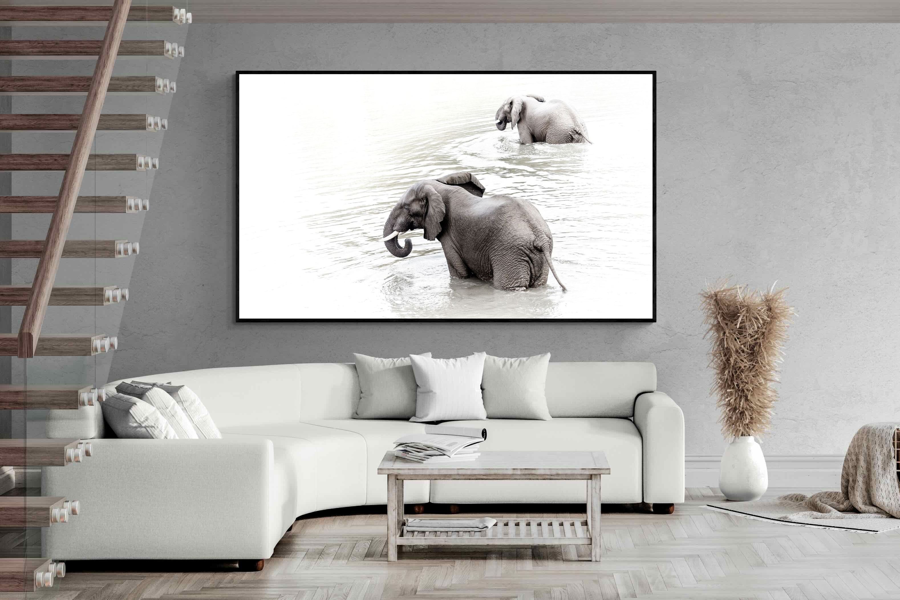 Pixalot Swimming Elephants (Landscape)