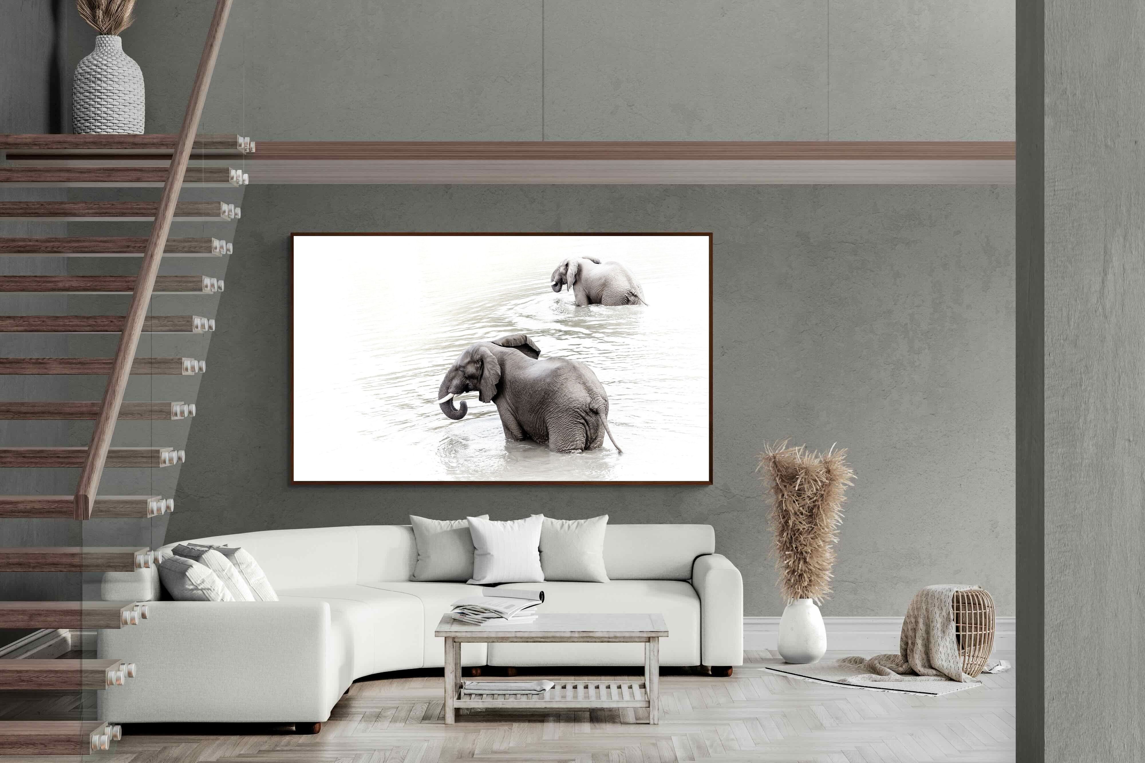 Pixalot Swimming Elephants (Landscape)