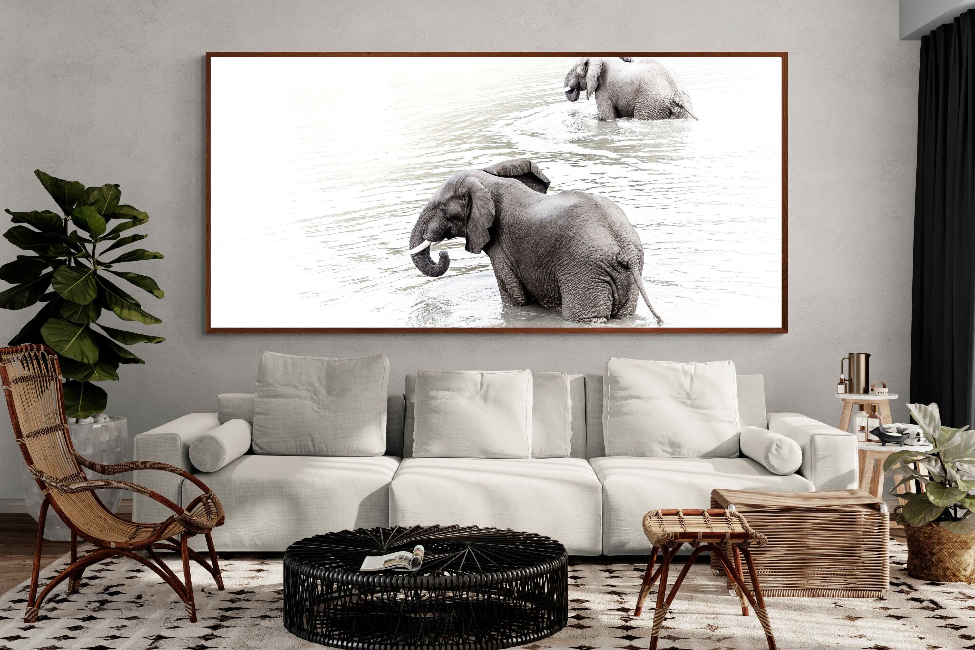 Pixalot Swimming Elephants (Landscape)