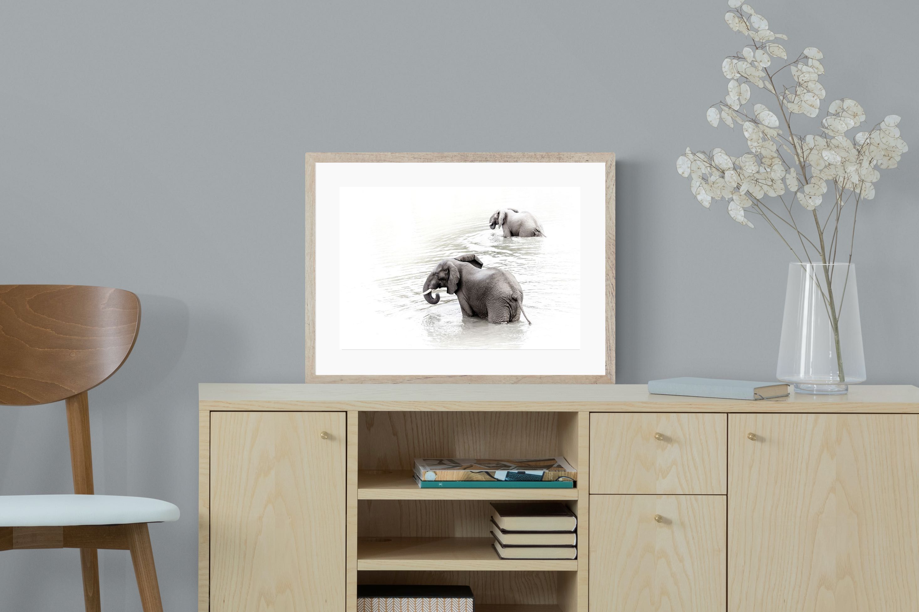 Pixalot Swimming Elephants (Landscape)