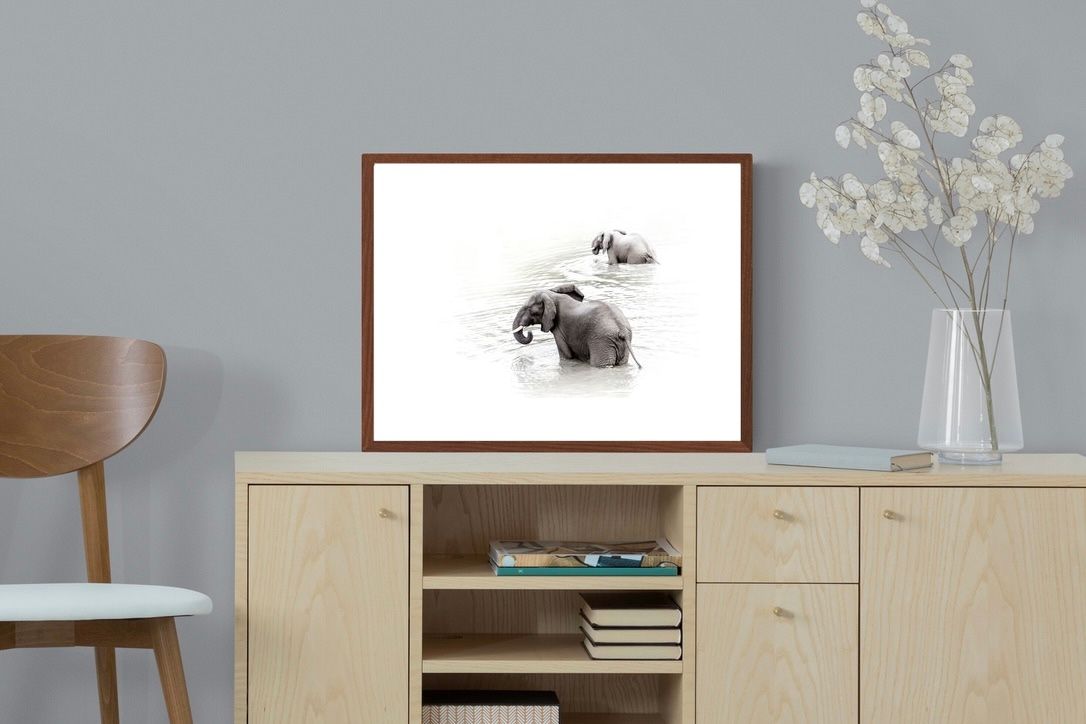 Pixalot Swimming Elephants (Landscape)