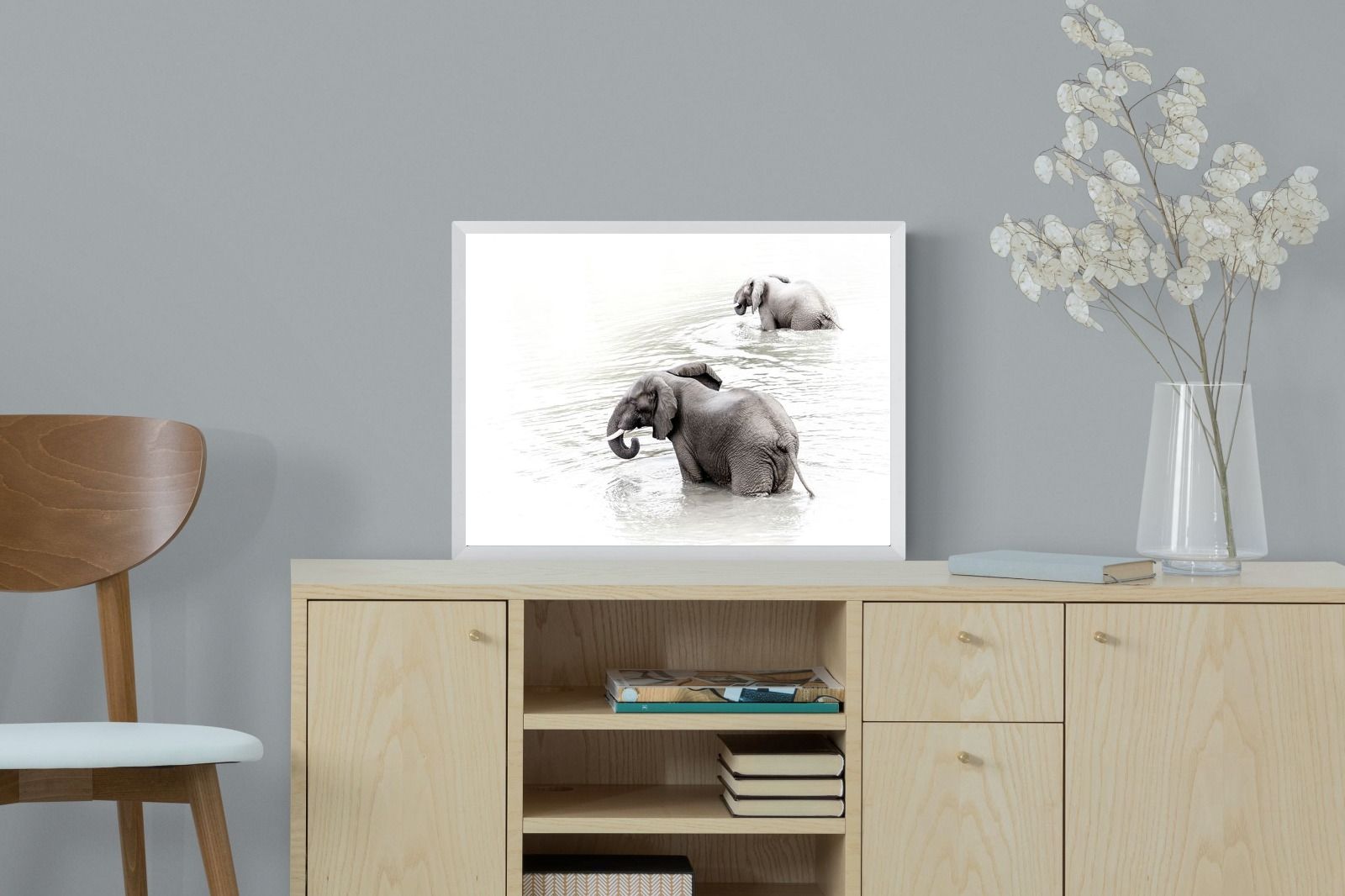 Pixalot Swimming Elephants (Landscape)