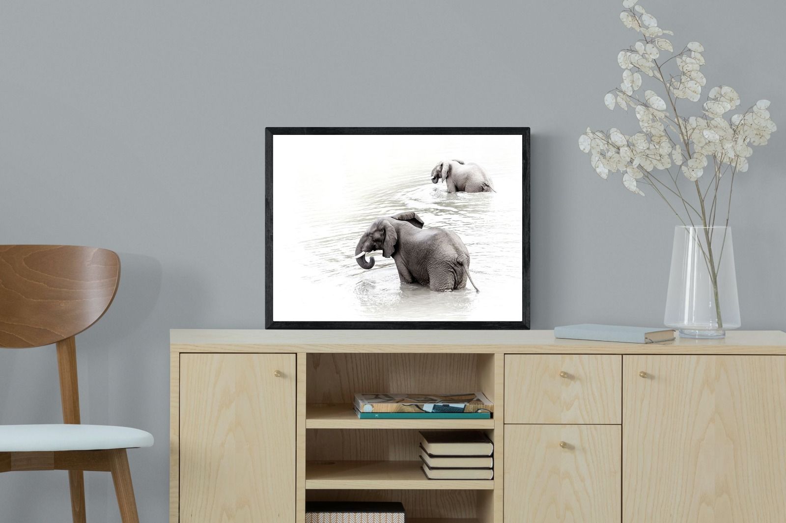 Pixalot Swimming Elephants (Landscape)