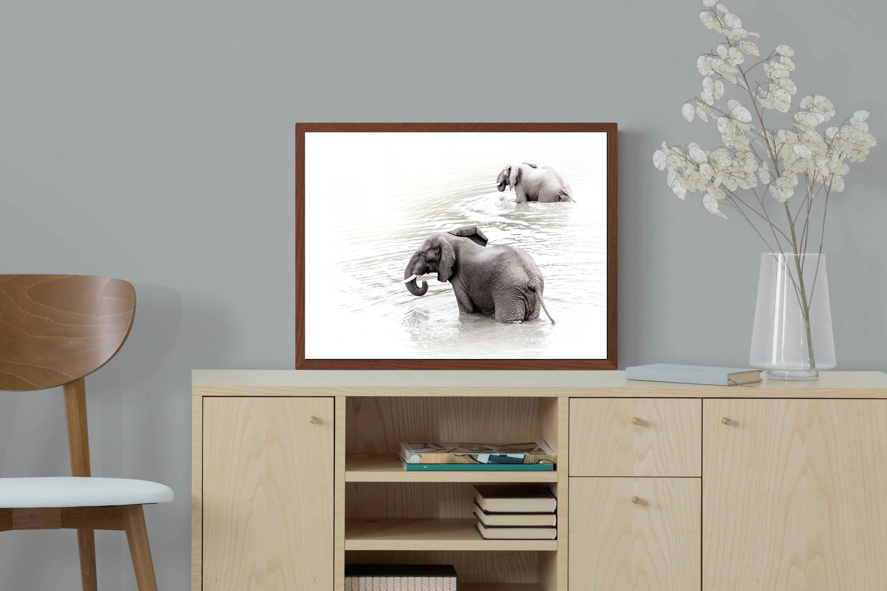 Pixalot Swimming Elephants (Landscape)