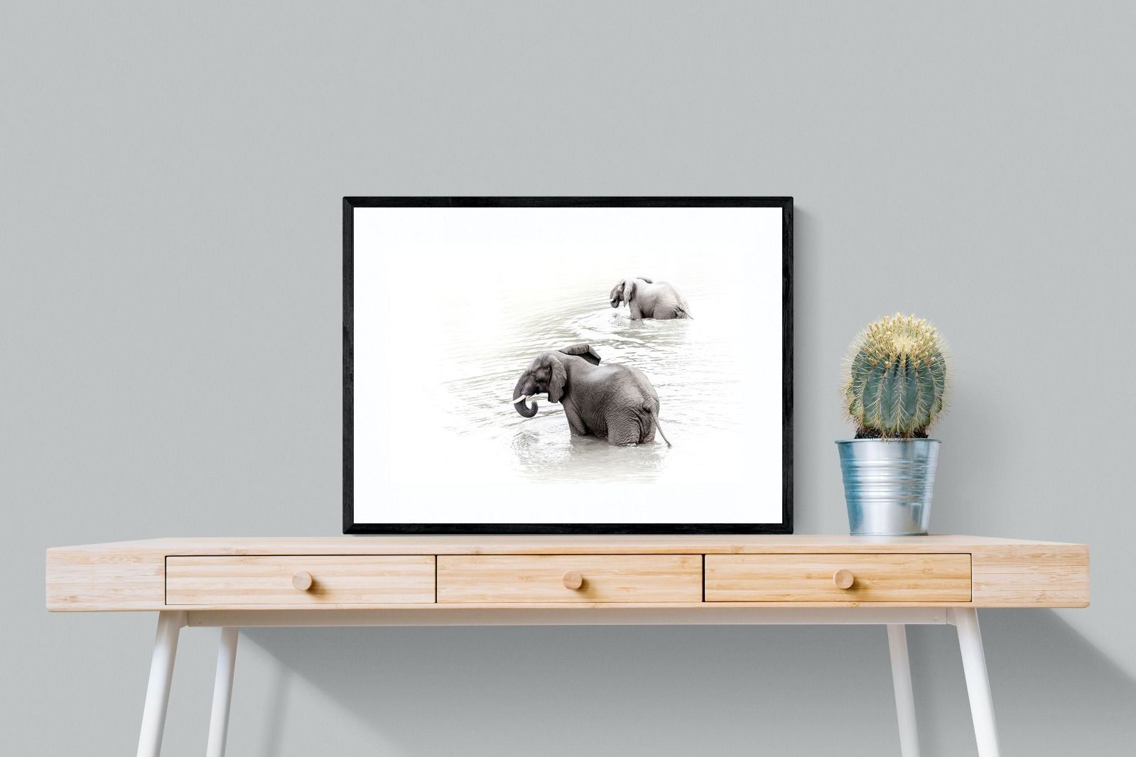 Pixalot Swimming Elephants (Landscape)