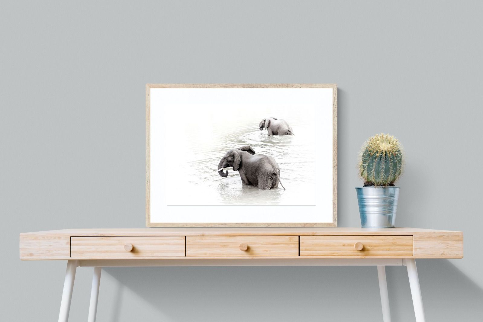 Pixalot Swimming Elephants (Landscape)