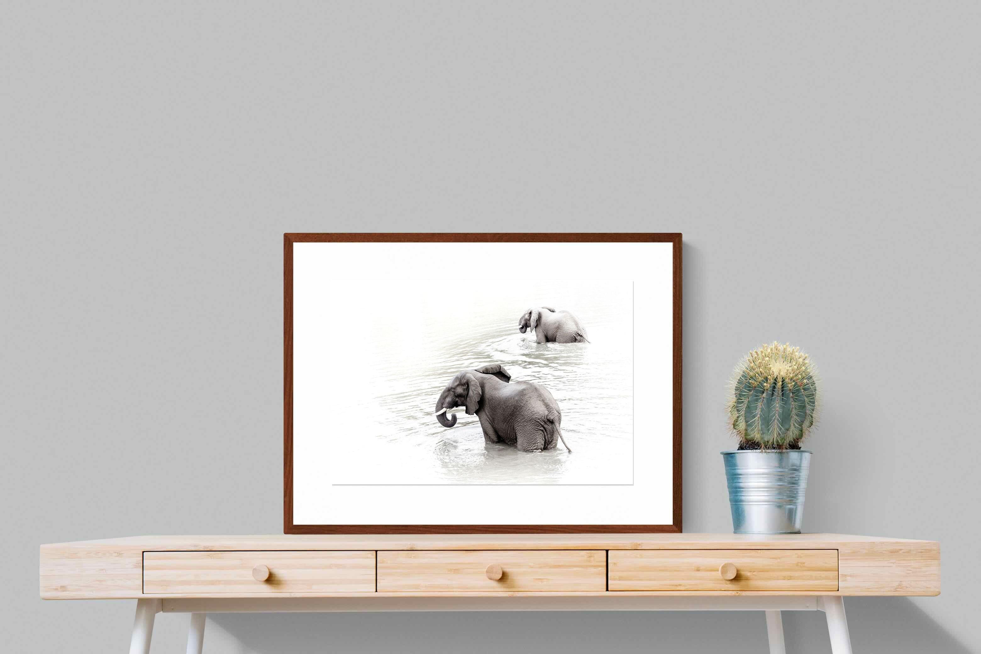 Pixalot Swimming Elephants (Landscape)