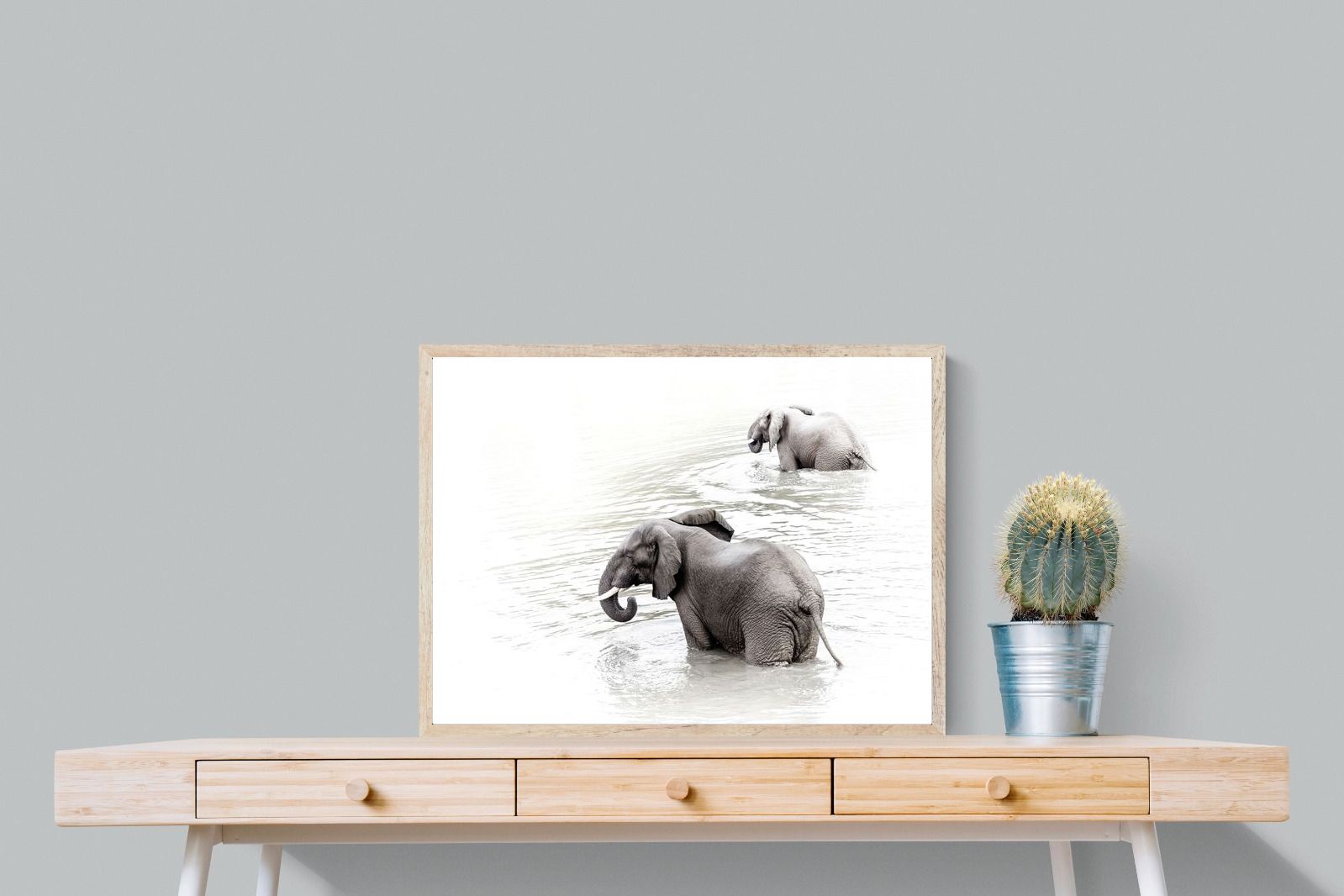 Pixalot Swimming Elephants (Landscape)