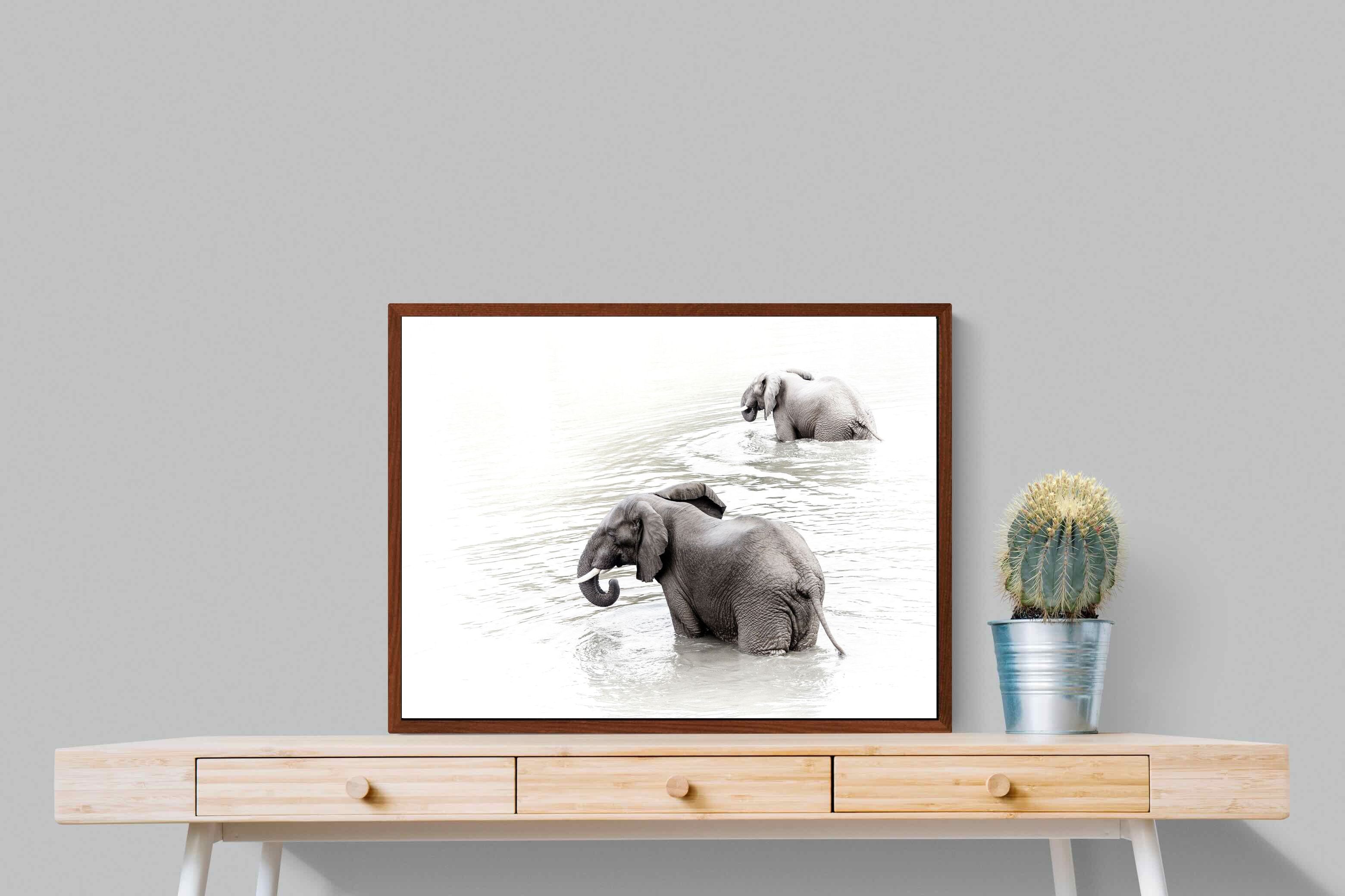 Pixalot Swimming Elephants (Landscape)
